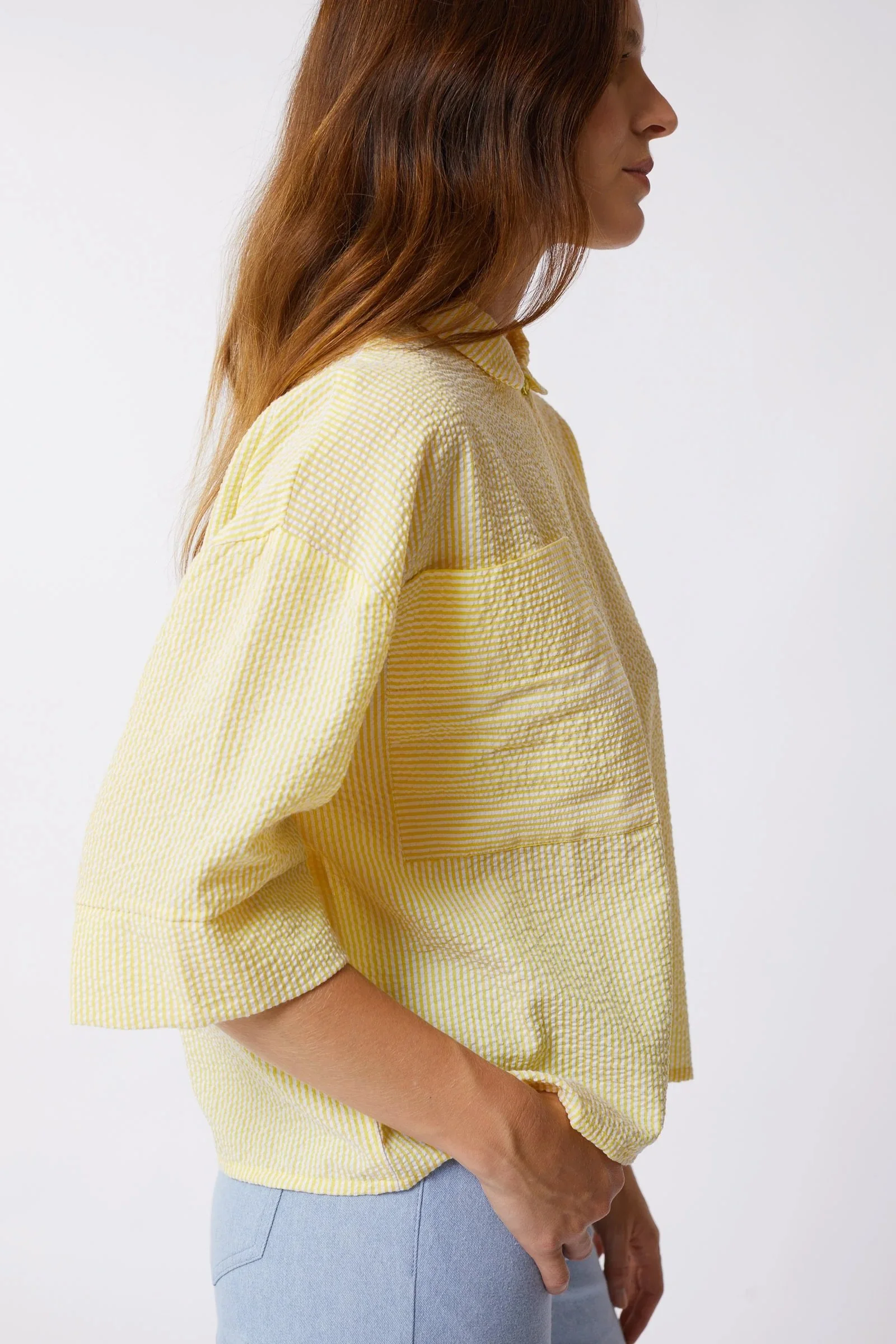 Maevy - Chemise Rayée Vadim - Jaune