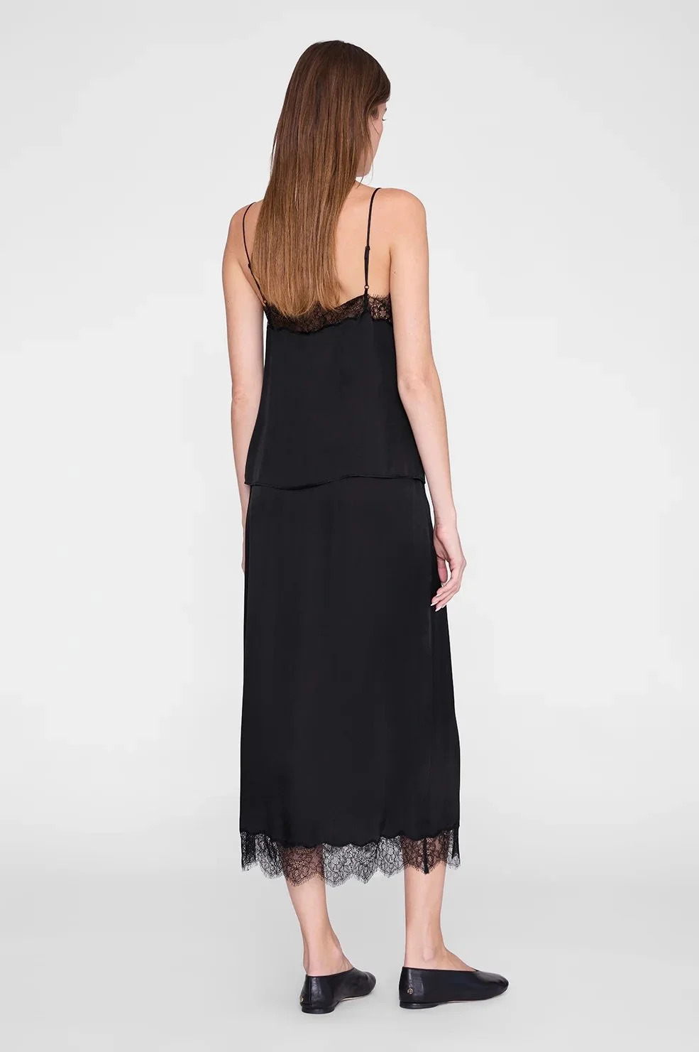 Anine Bing - Shelby Silk Skirt - Black