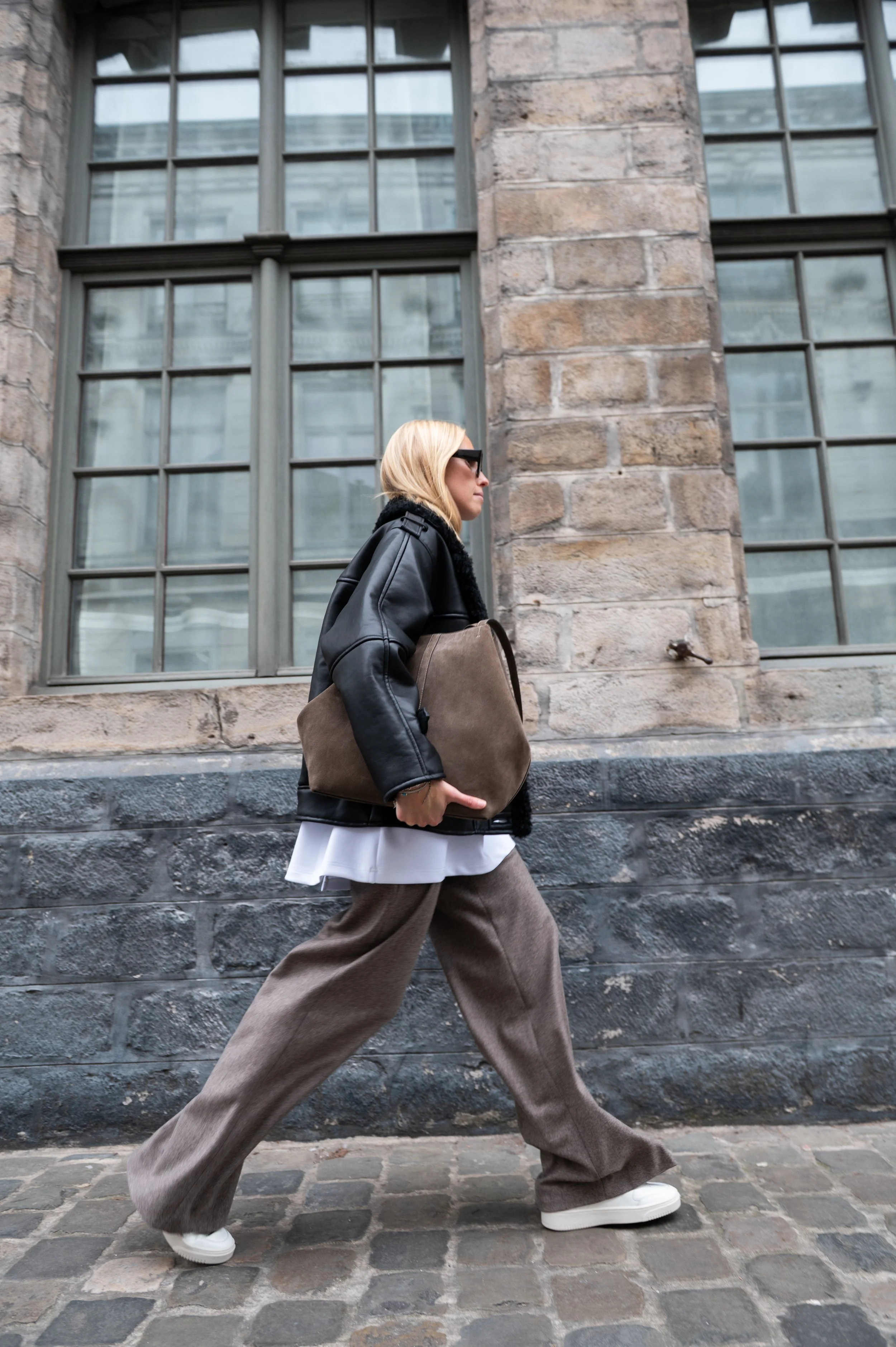 Nine - Karen Palazzo Chevron - Marron