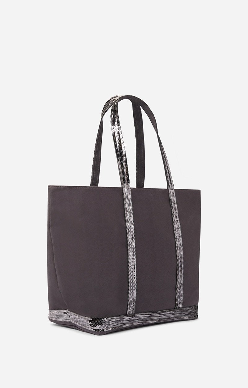 Vanessa Bruno - Cabas L Zippé Toile - Anthracite