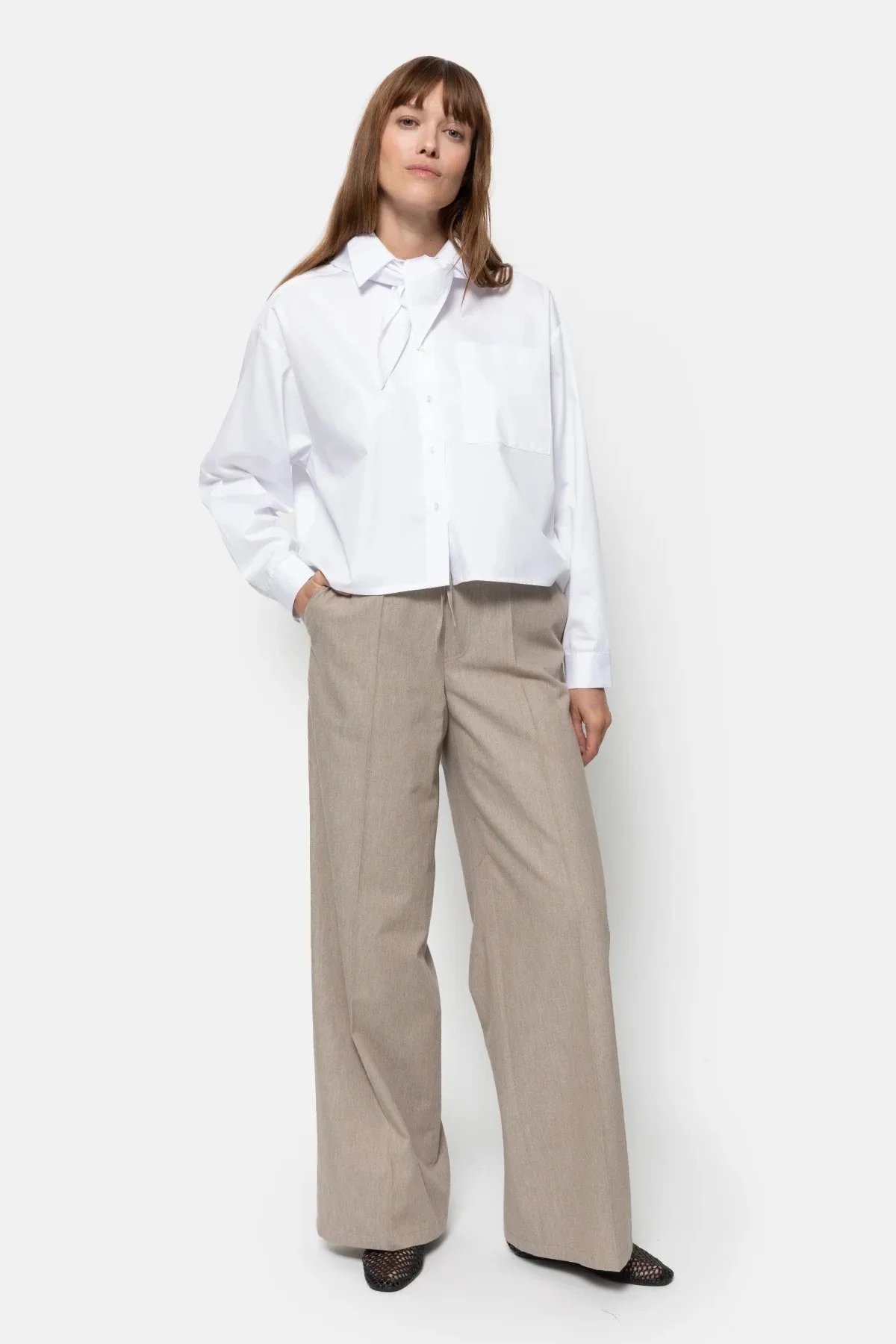 Âme - Jules Wide Pant - Taupe