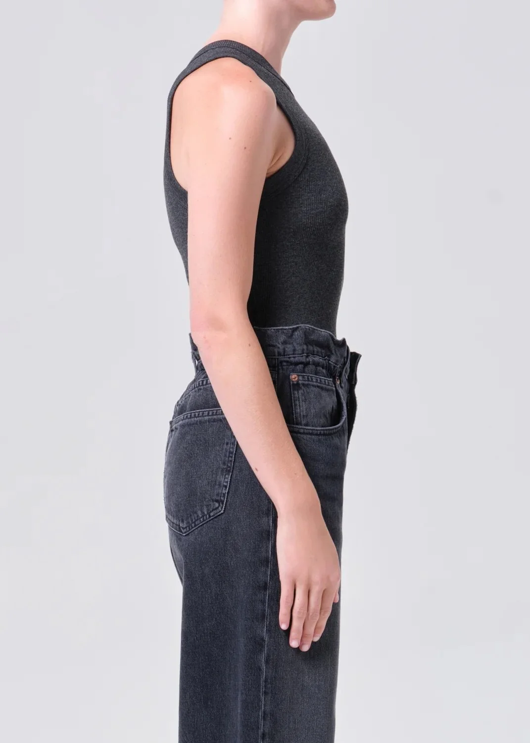 Agolde - Leigh tank - Charcoal Heather