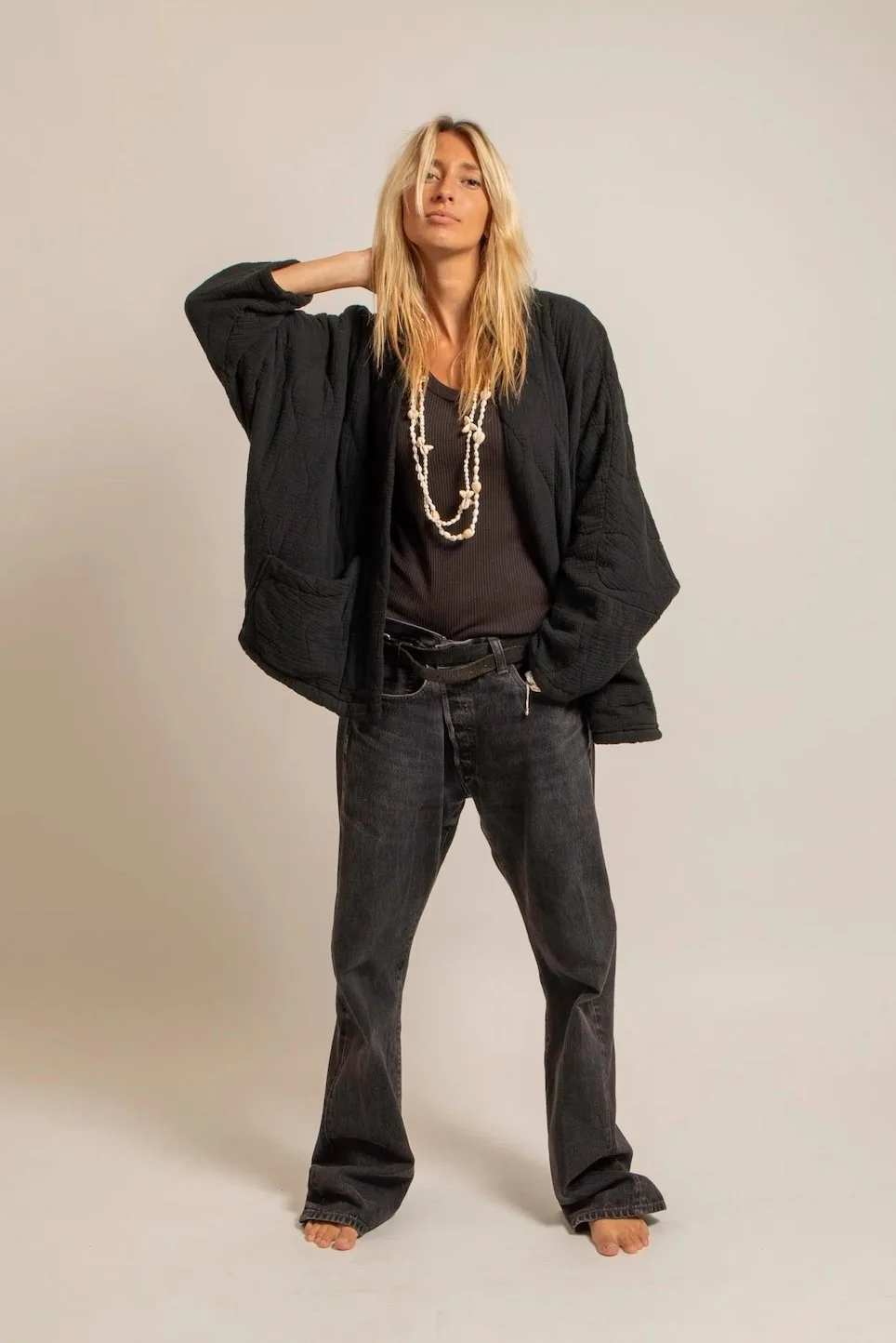 AOKYANOS - Kimono Chicago - Black