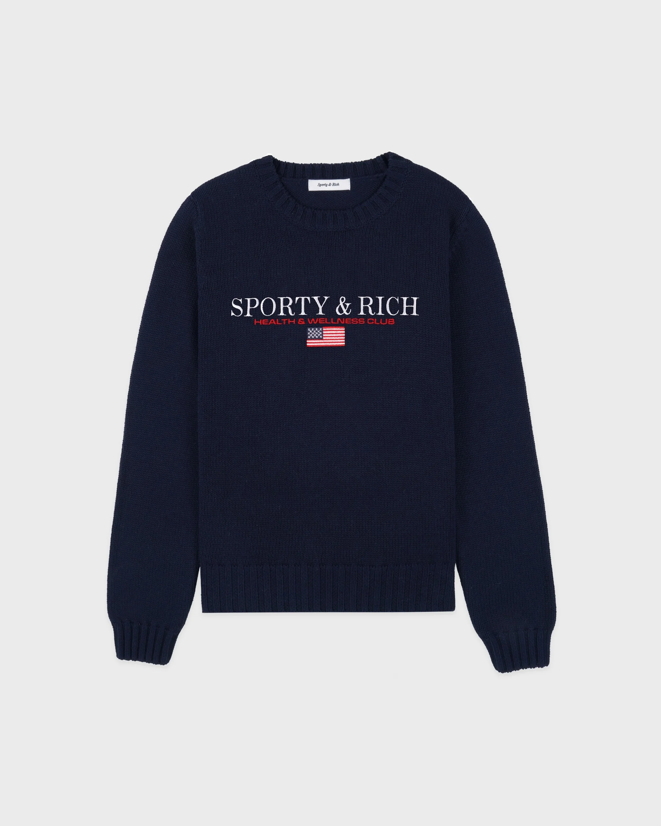 Sporty&Rich - S&R Nautical Knit Sweater - Dark Navy