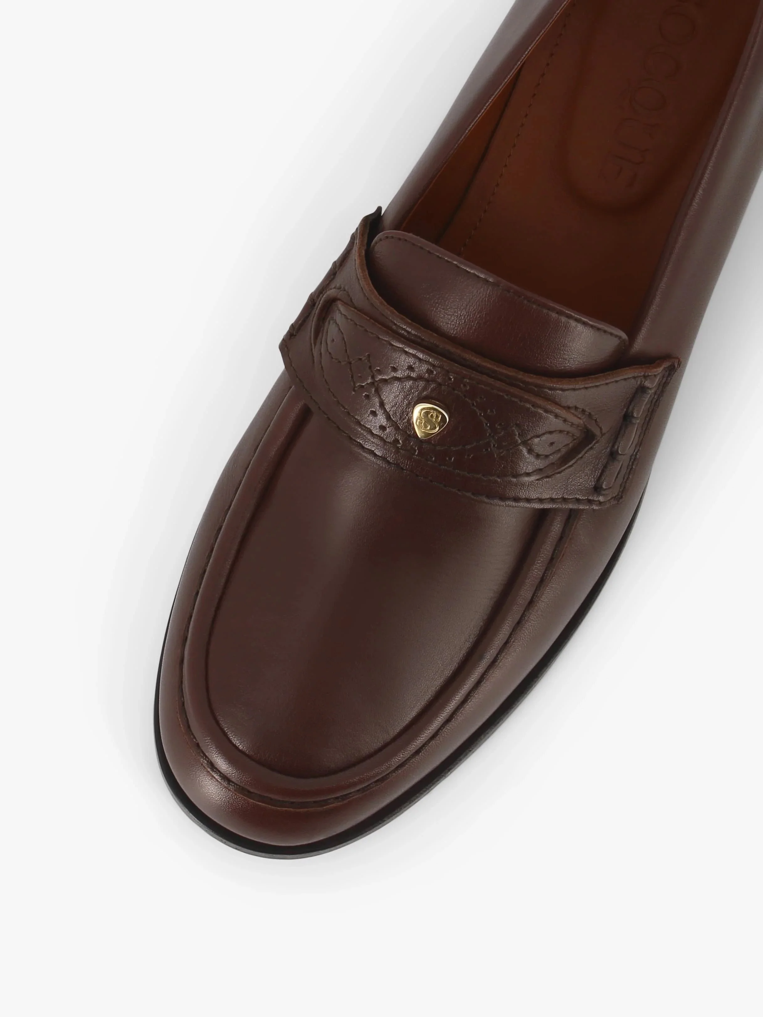 SOCQUE -  Mocassin Ringo Cuir - Chocolat