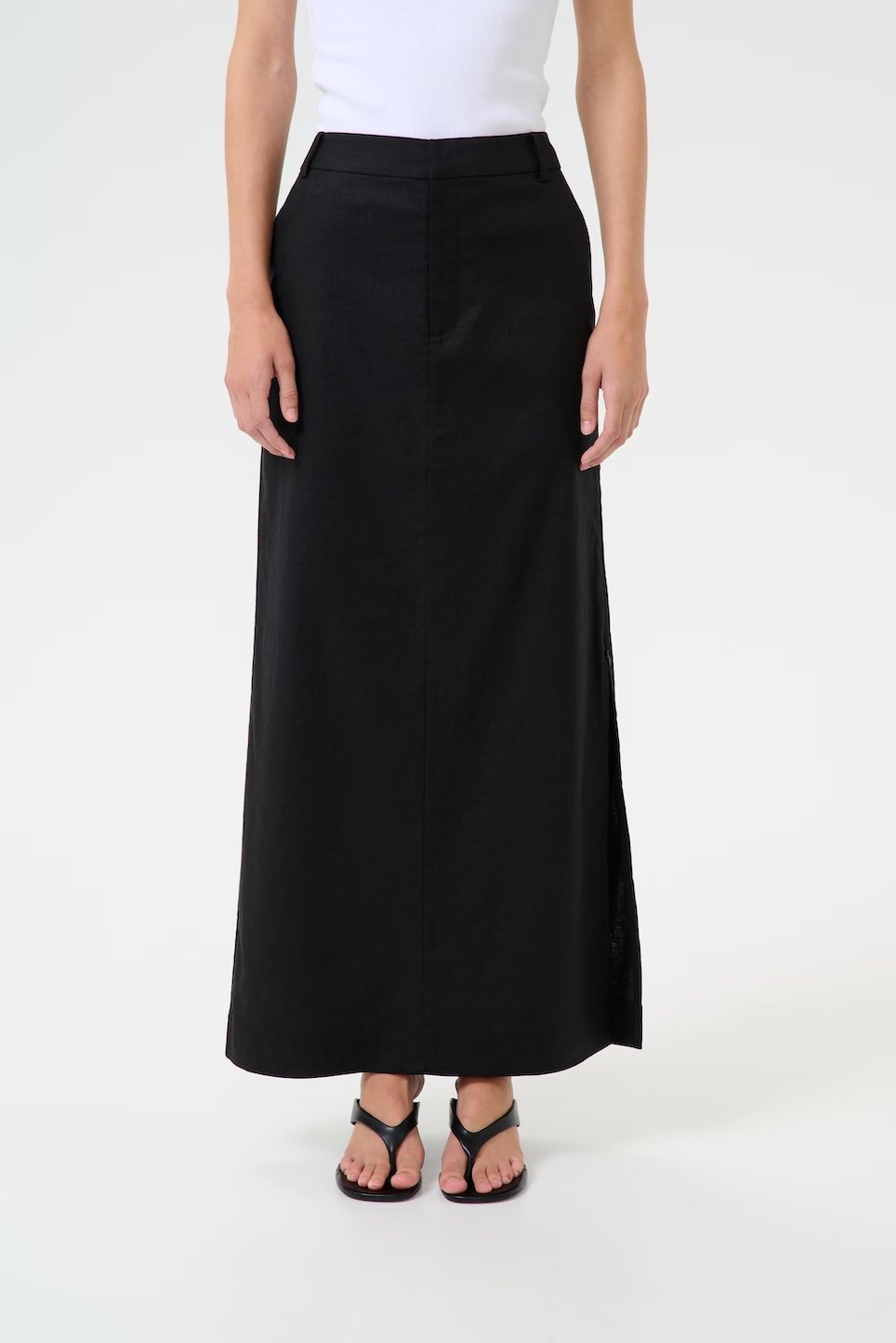 Gestuz - Zizza Linen Skirt - Black