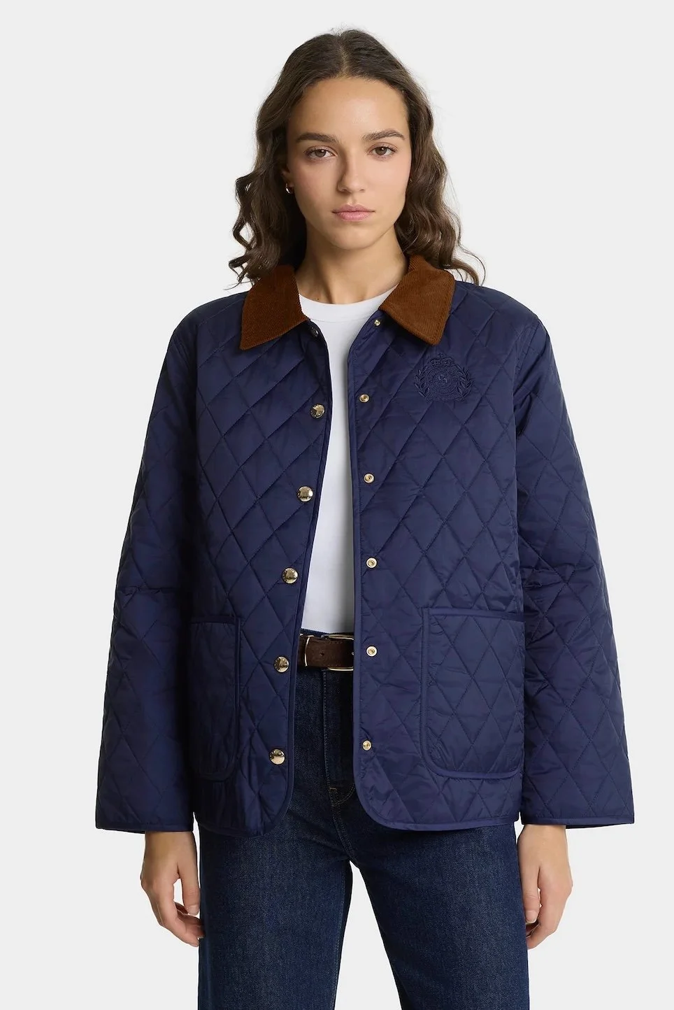 Sporty&Rich - NY Crest Nylon Jacket - Dark Navy