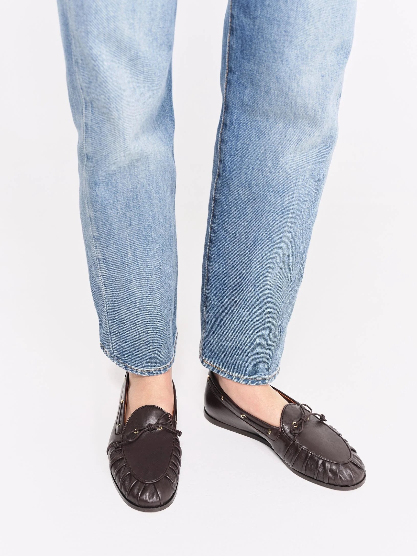 SOCQUE - Mocassin Como Cuir - Chocolat