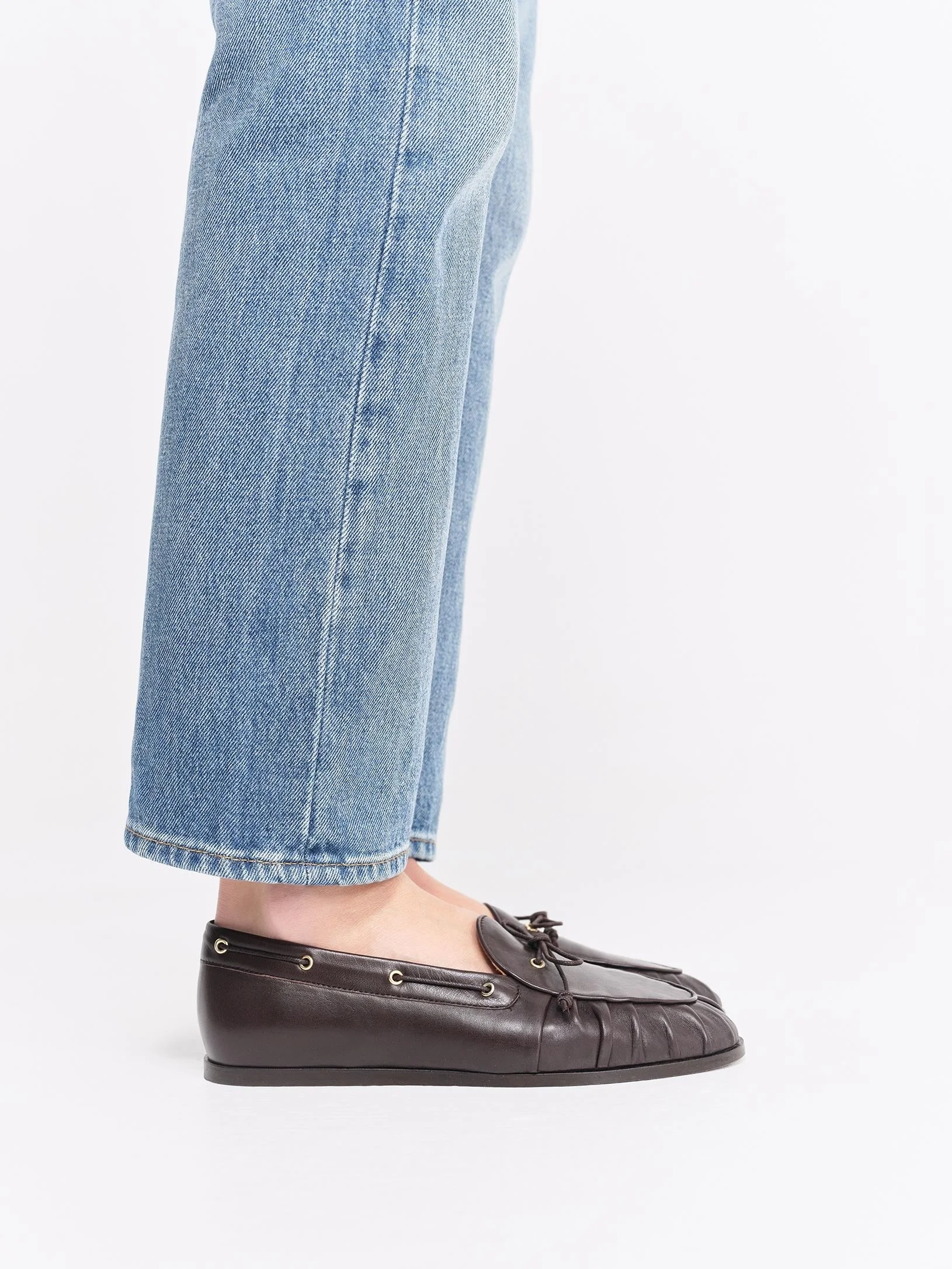 SOCQUE - Mocassin Como Cuir - Chocolat