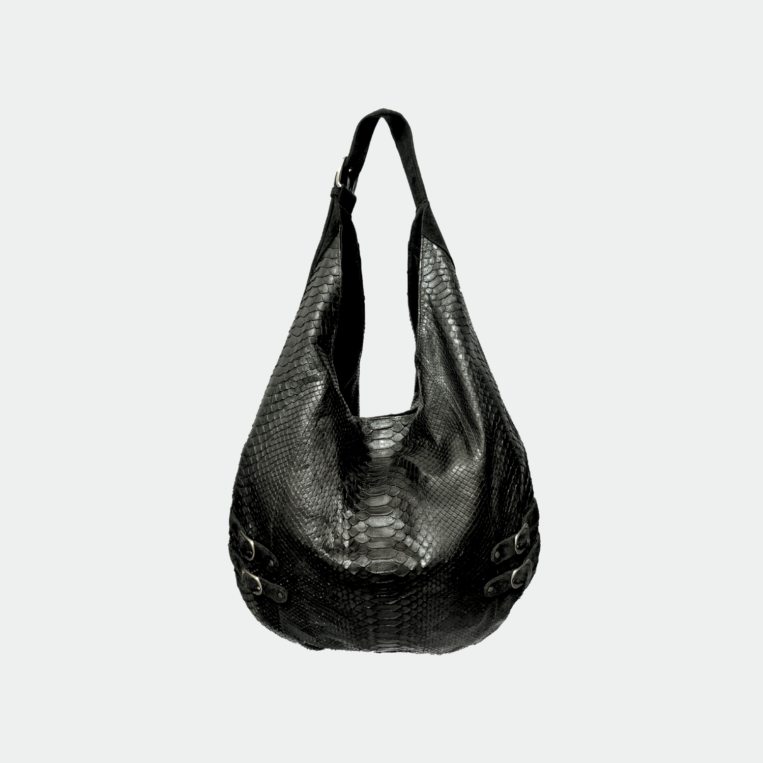 SISTA - Lily Python Hobo - Black