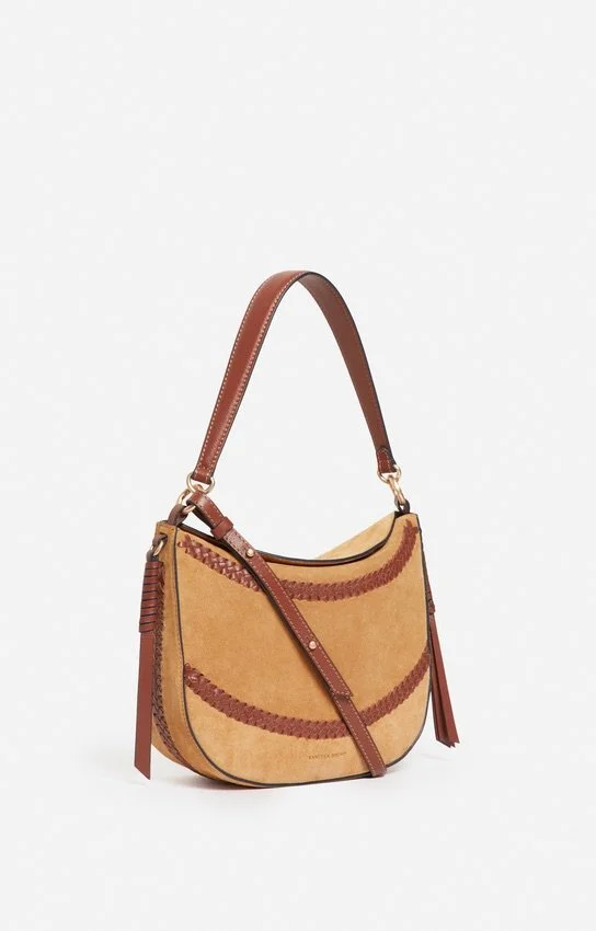 Vanessa Bruno - Suede Tresse Daily Bag M - Caramel