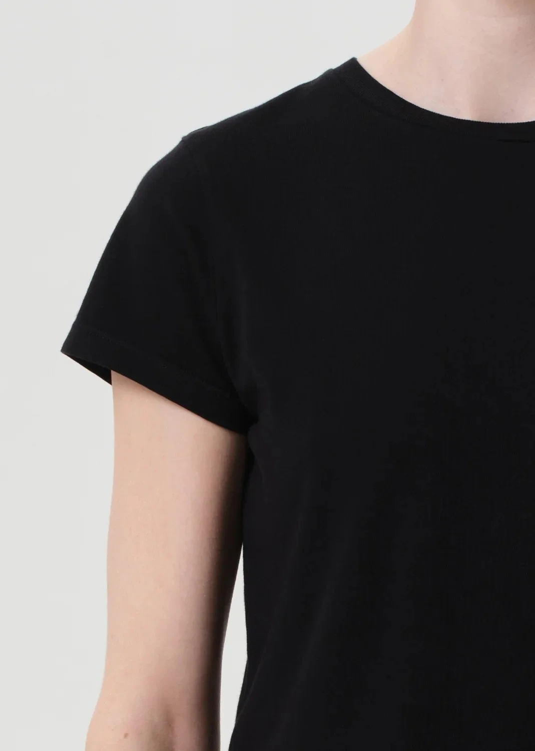 Agolde - Adine Shrunken Tee - Black