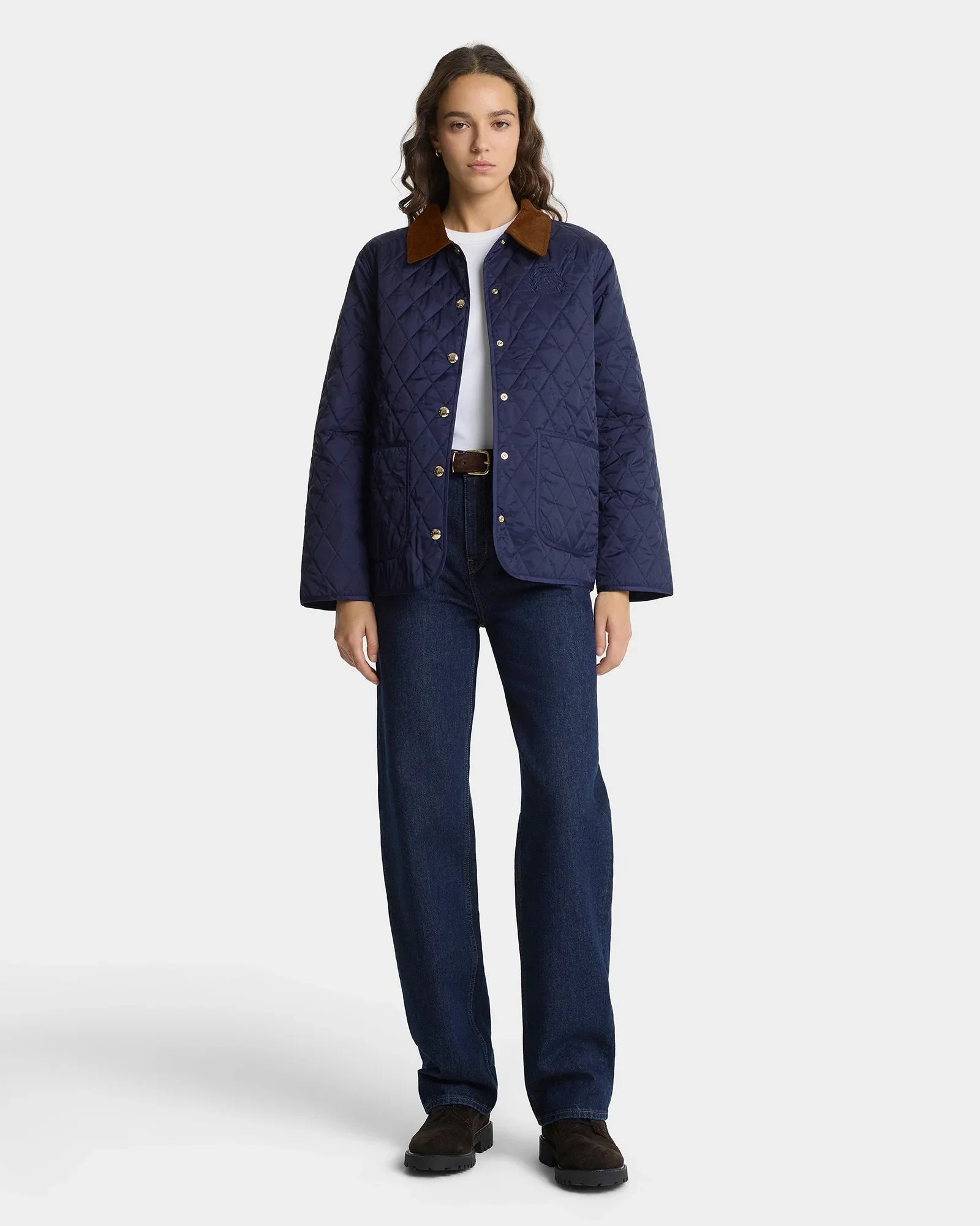 Sporty&Rich - NY Crest Nylon Jacket - Dark Navy