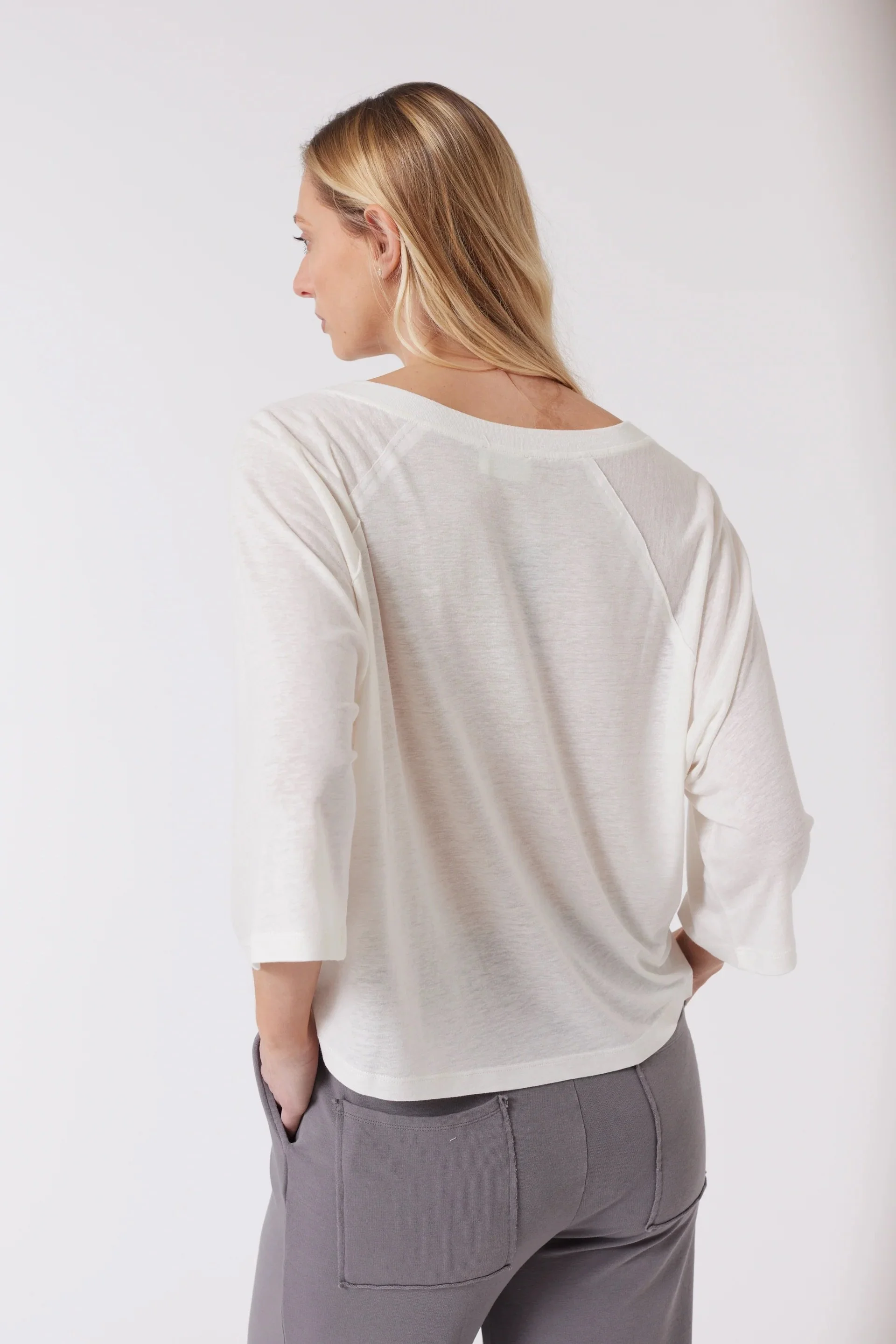 Maevy - Jim Raglan Top - Off White