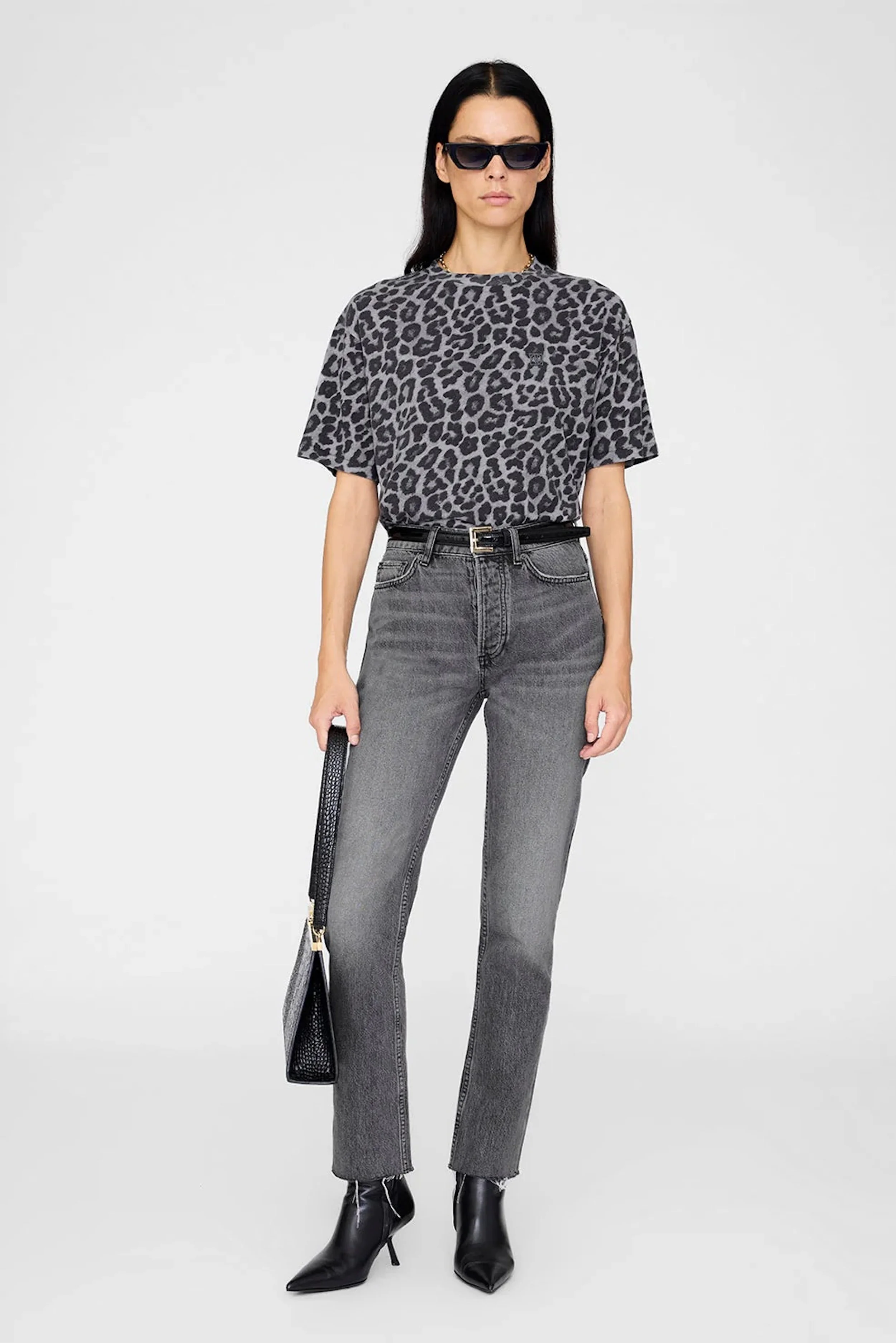 Anine Bing - Cohen Tee - Grey Leo