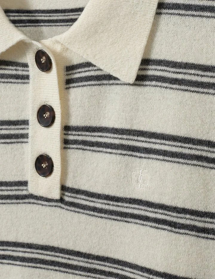 The Garment - Como Dad Polo - Cream Grey