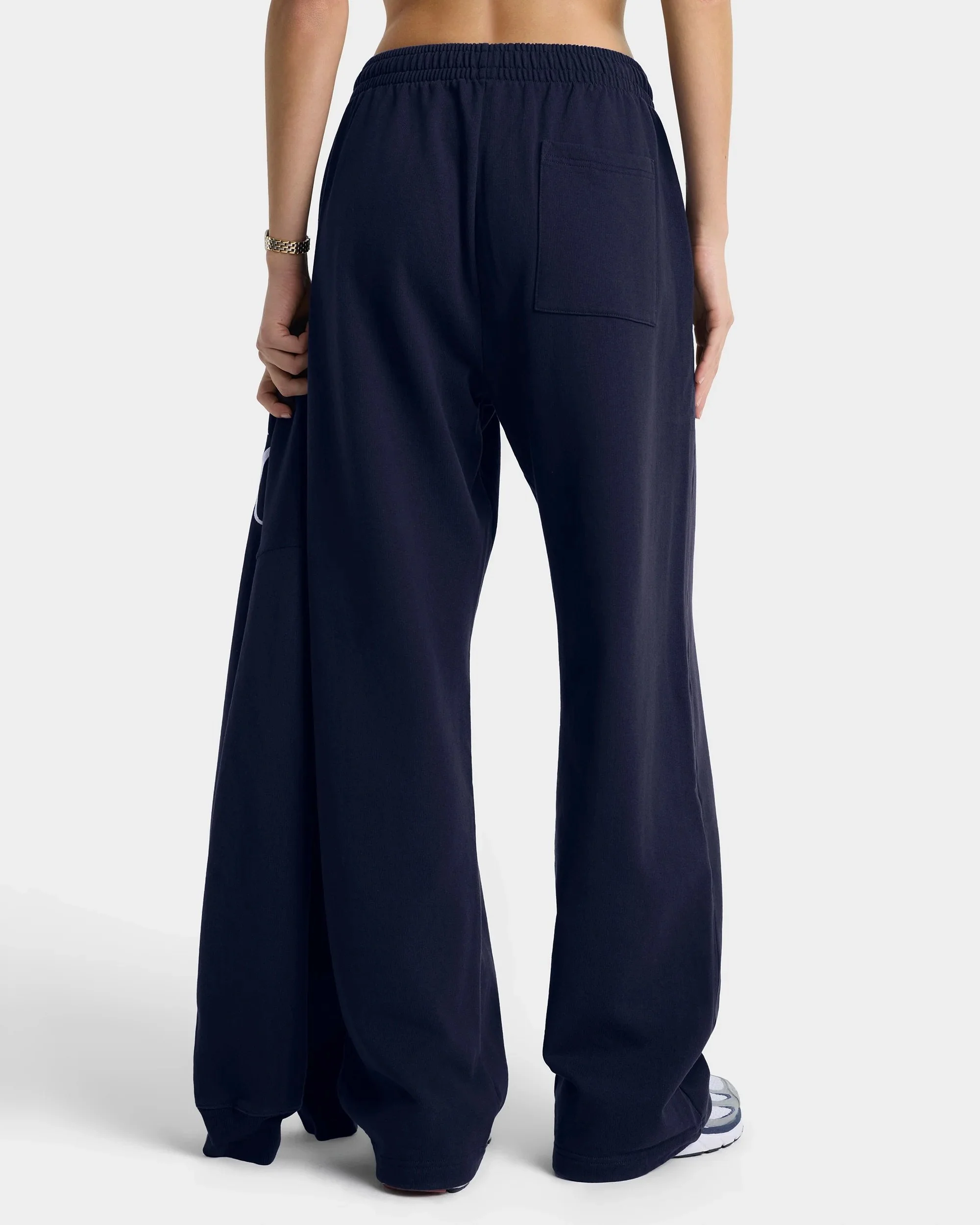 Sporty&Rich - Nautical Wide Sweatpants - Dark Navy