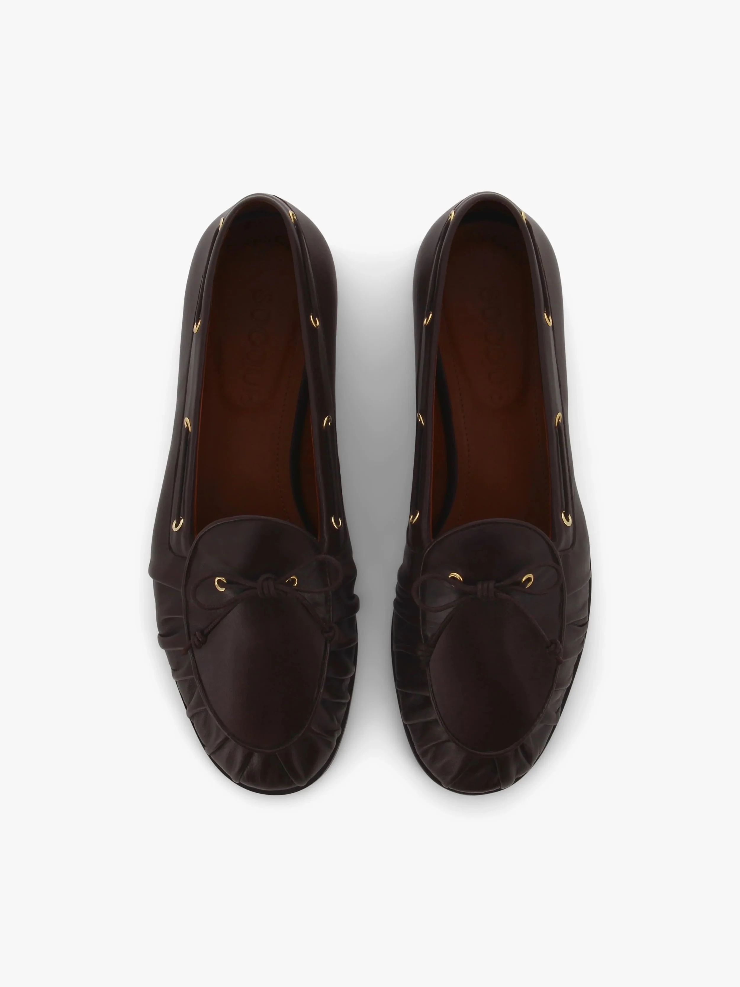 SOCQUE - Mocassin Como Cuir - Chocolat