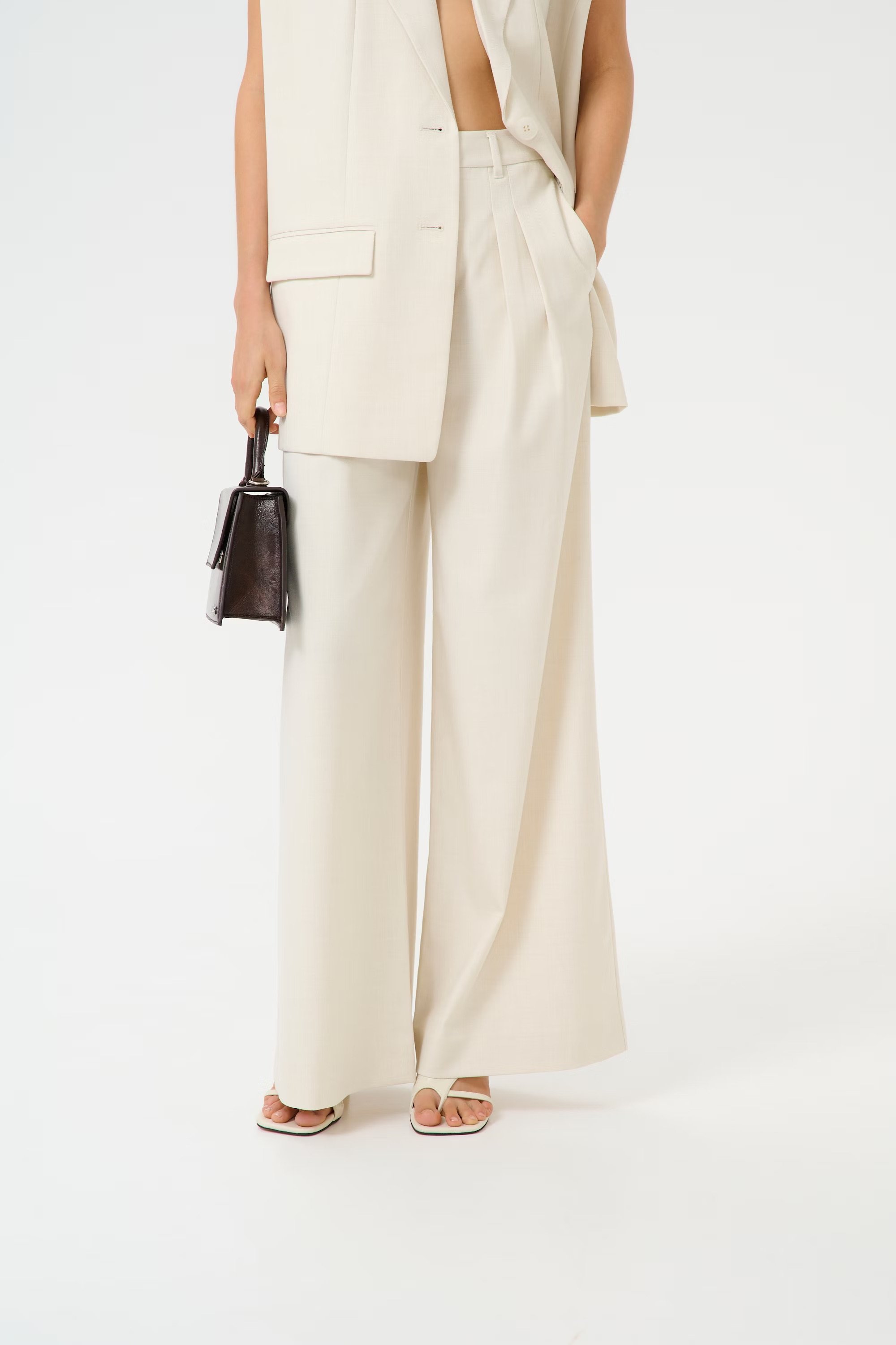Gestuz - Seaver Pant - Egret Melange