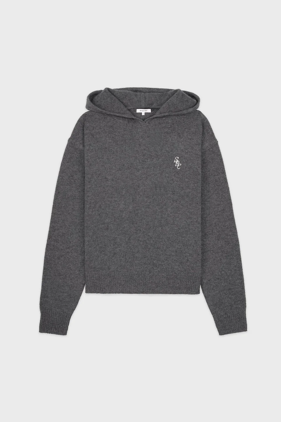 Sporty&Rich - SRC Cashmere Hoodie - Cool Gray