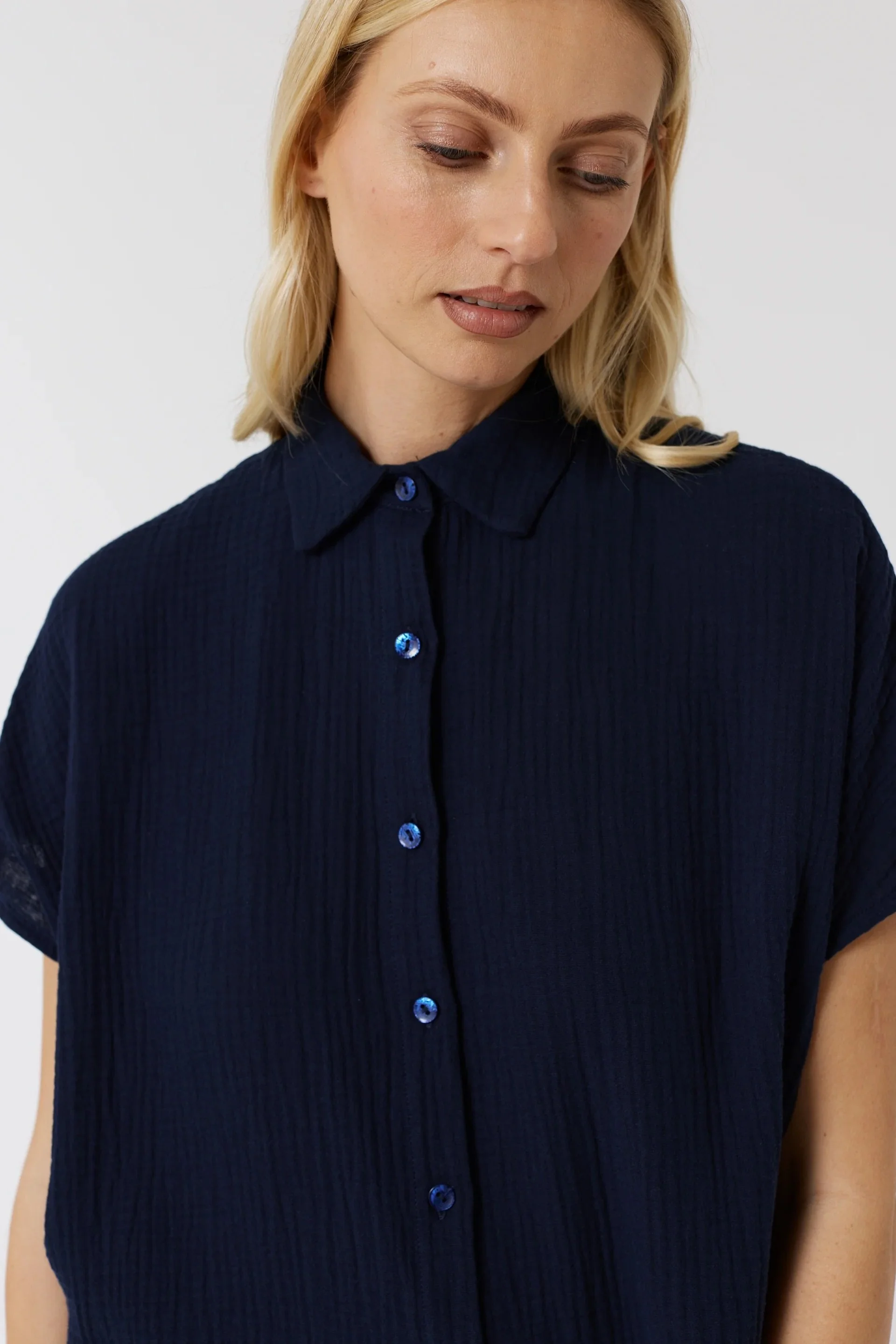 Maevy - Borneo Shirt - Navy