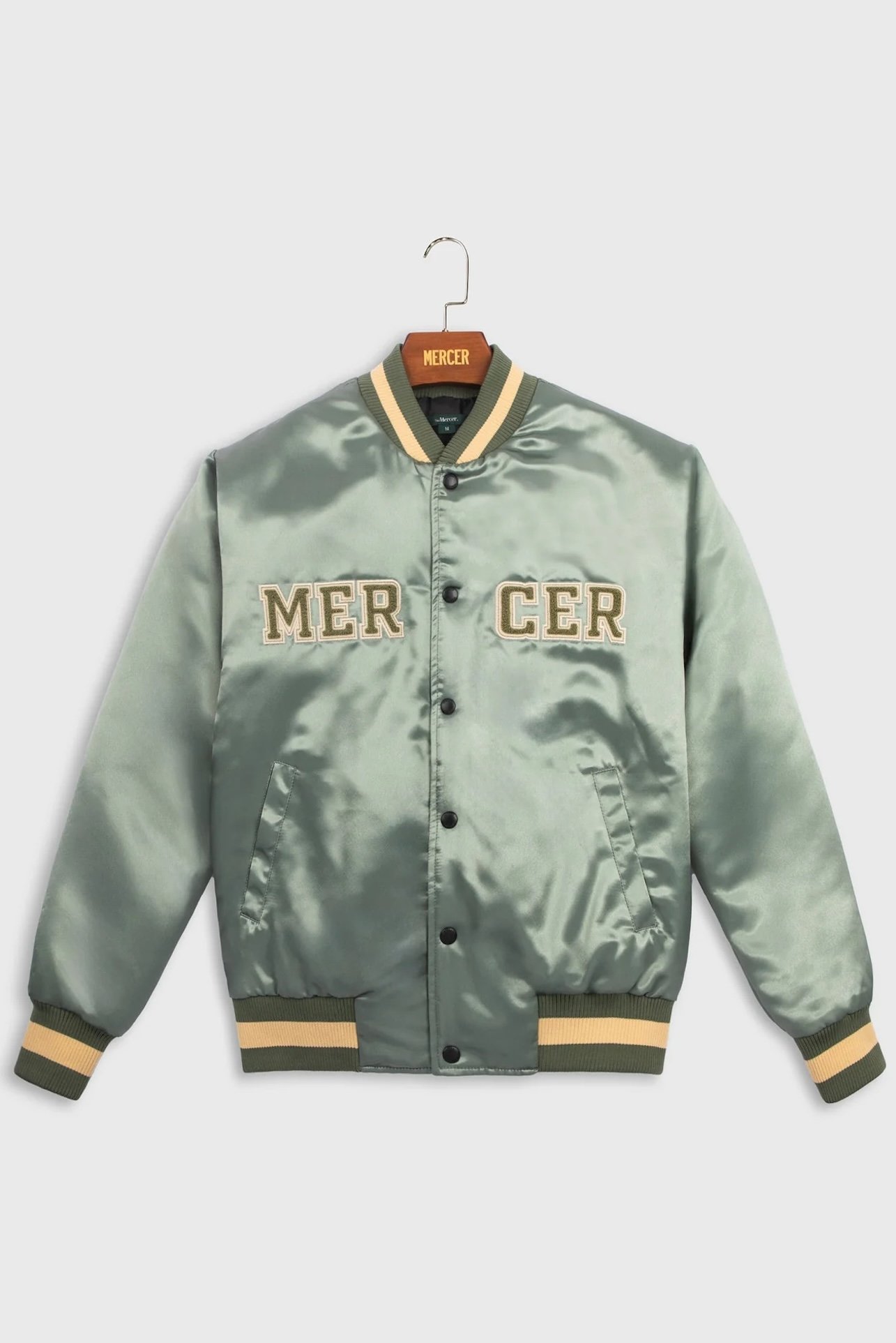 Mercer - Varsity jacket - Moss Green