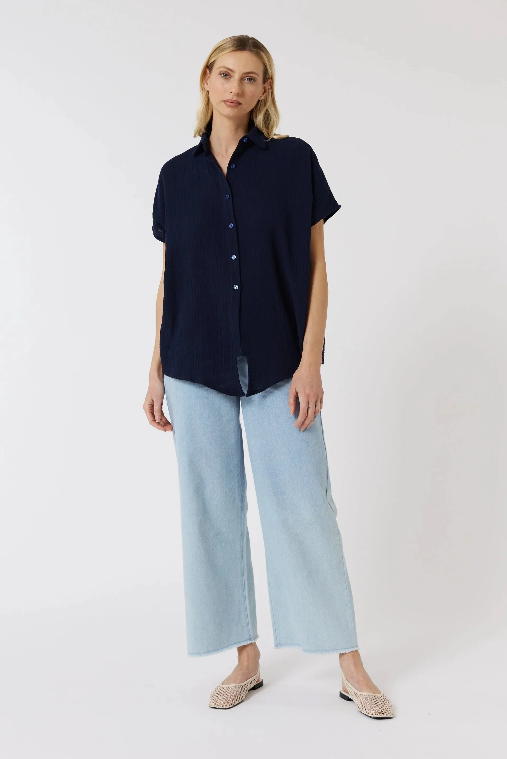 Maevy - Borneo Shirt - Navy