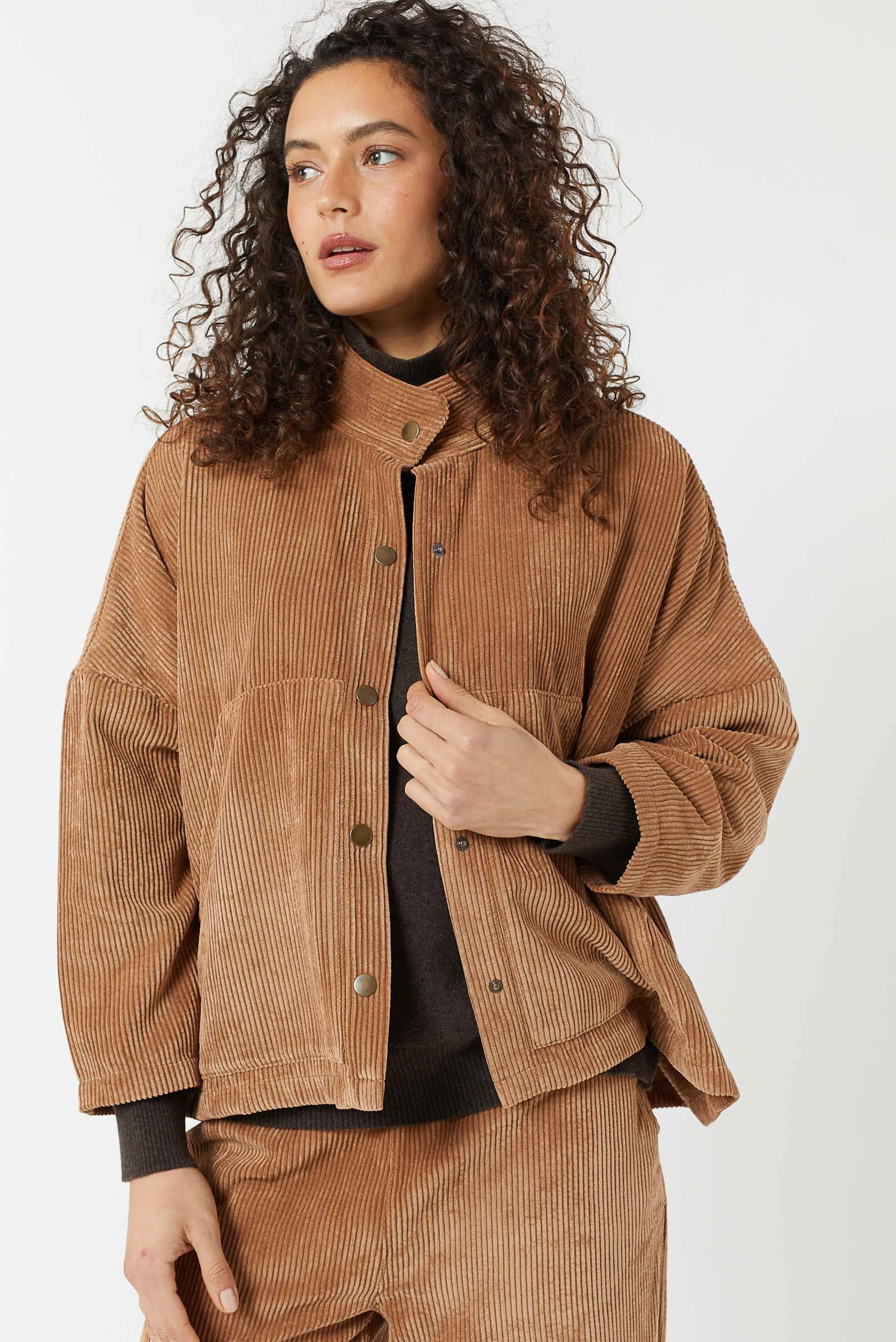 Maevy - Veste Velour - Choco