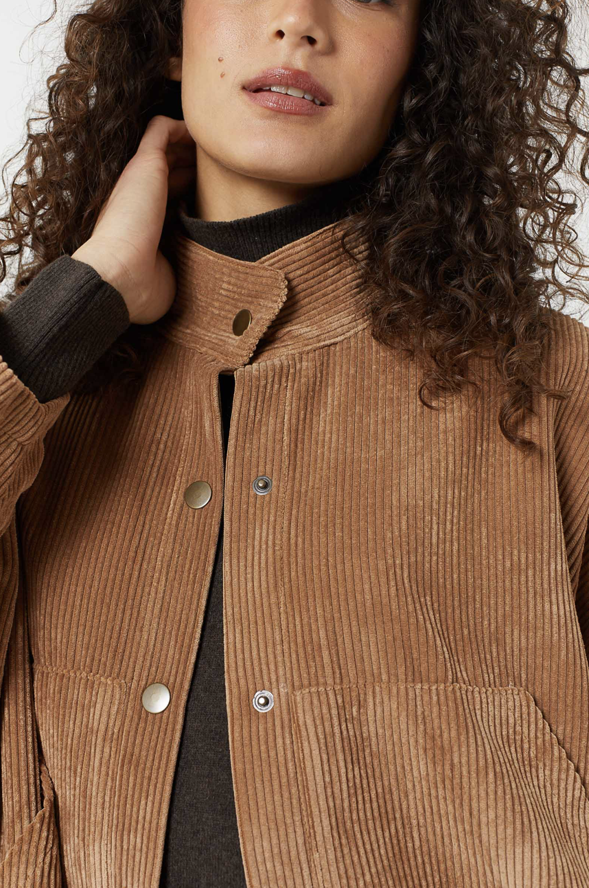Maevy - Veste Velour - Choco