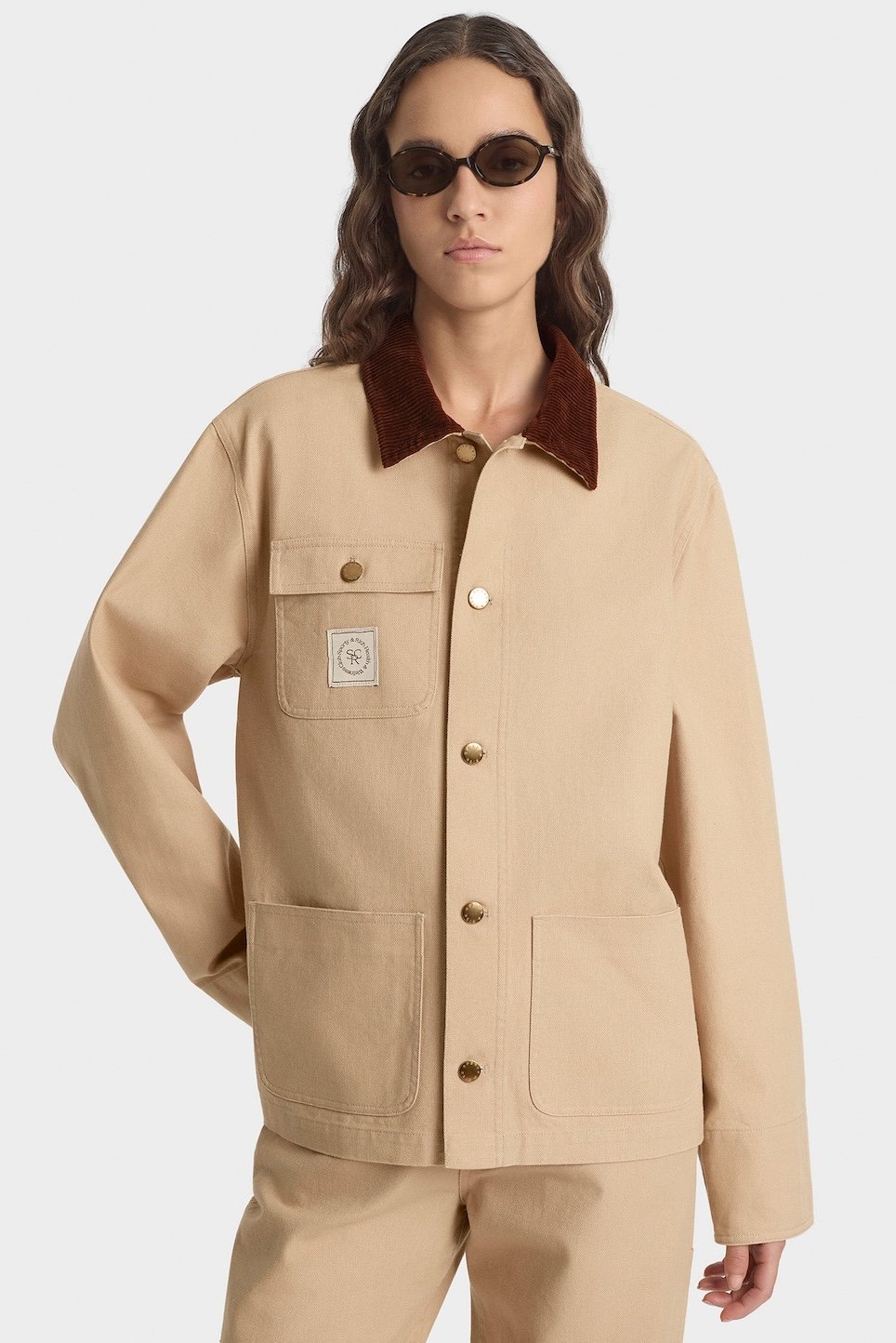 Sporty&Rich - SRHWC Painters Jacket - Tan