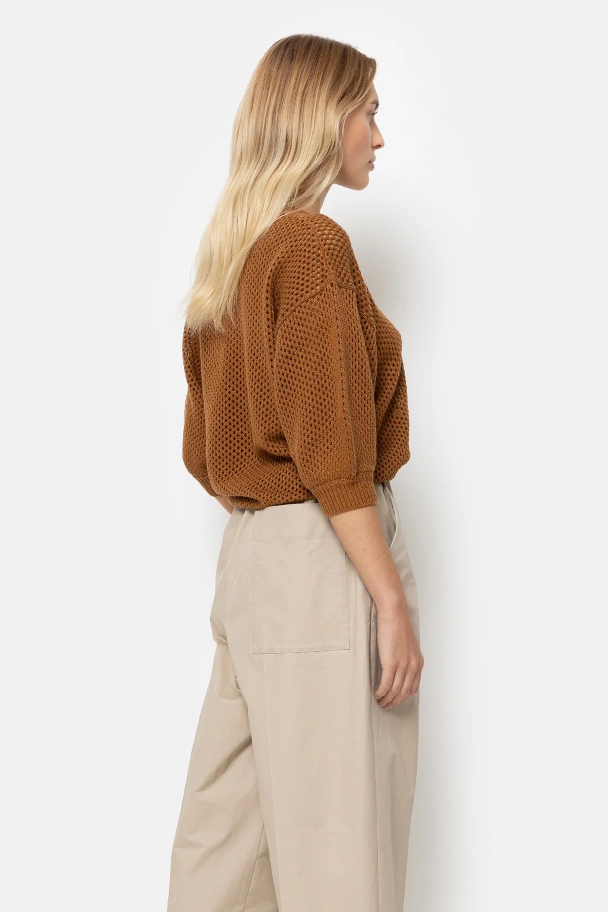 Âme - Kick Linen Pleated Pant - Off White