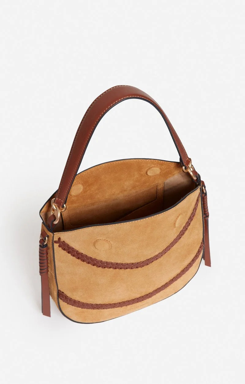 Vanessa Bruno - Suede Tresse Daily Bag M - Caramel