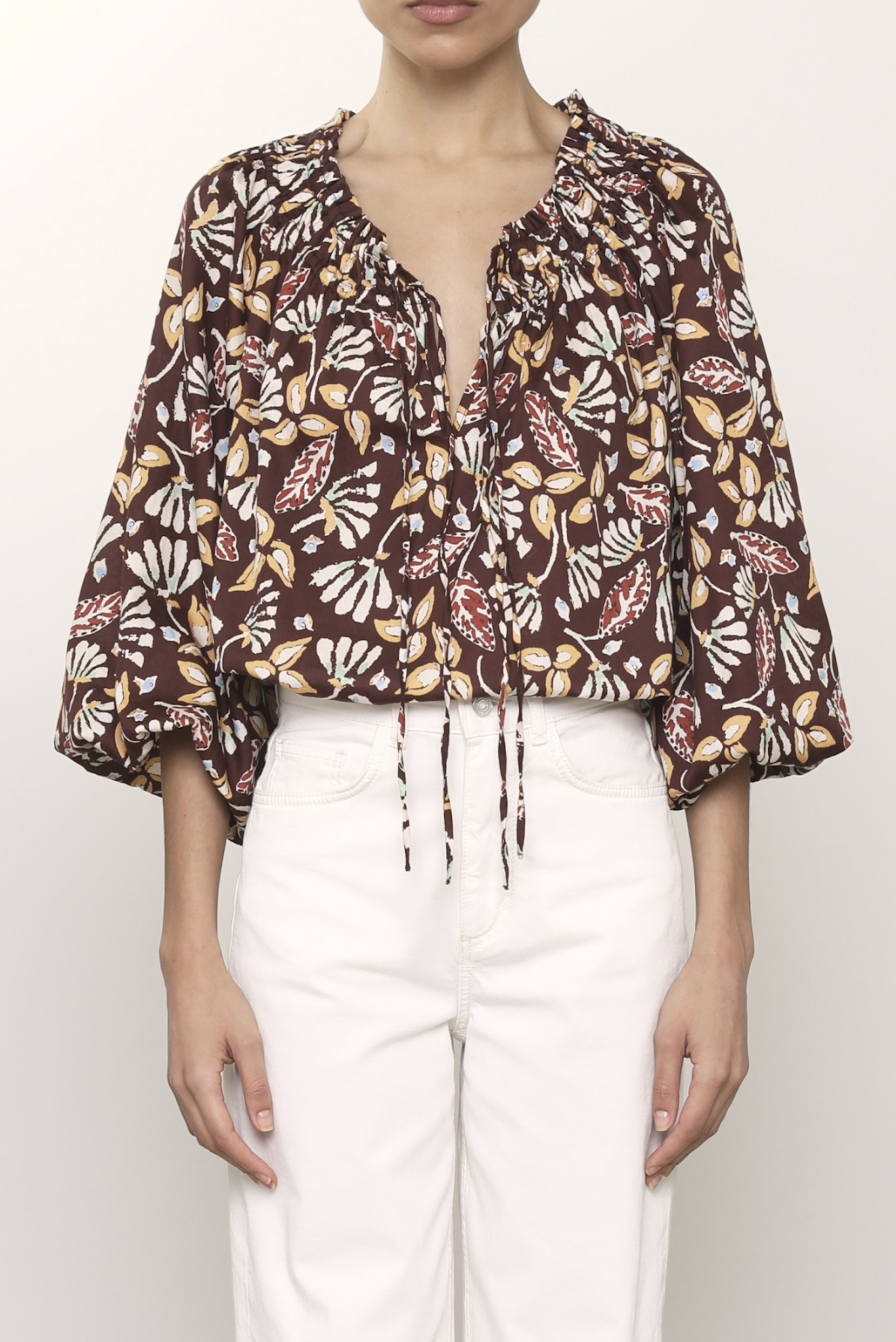 Vanessa Bruno - Blouse Enya - Imprimé Marron