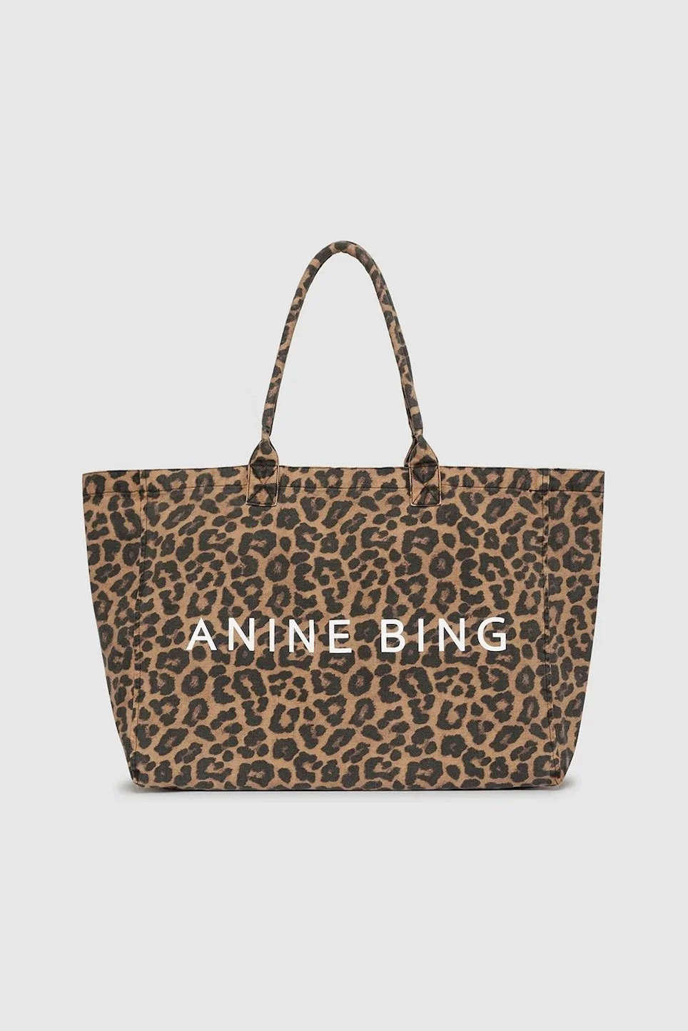 Anine Bing - Leo Canva Tote - Black&Brown Leo