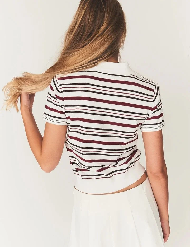 The Garment - Madison Button Polo - Black