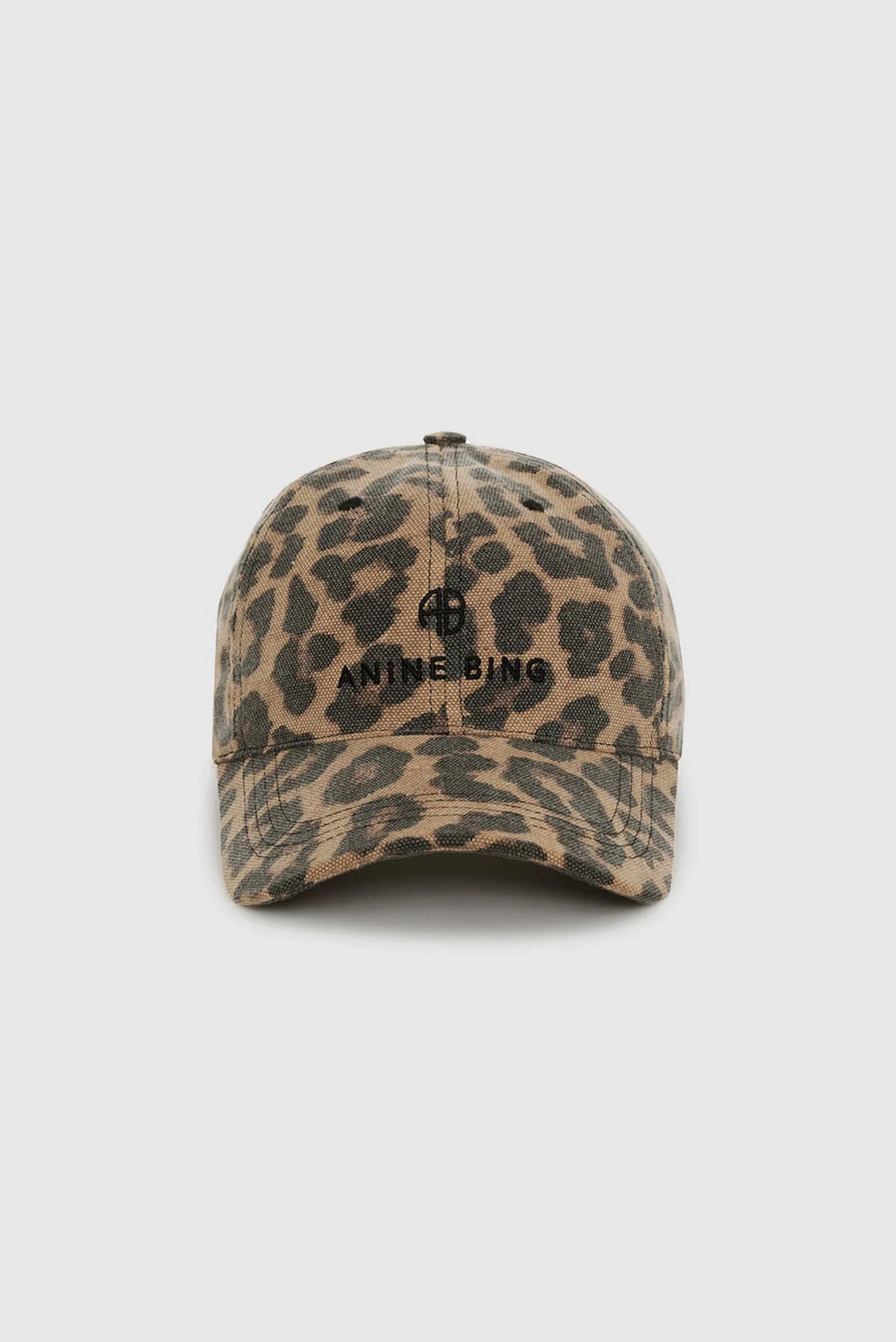 Anine Bing - Jeremy Baseball Cap -  Black and Brown Leo