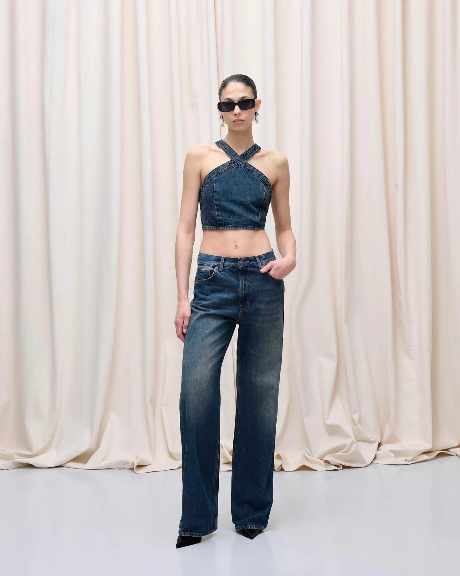 Haikure - Korea Jeans - Mid Blue