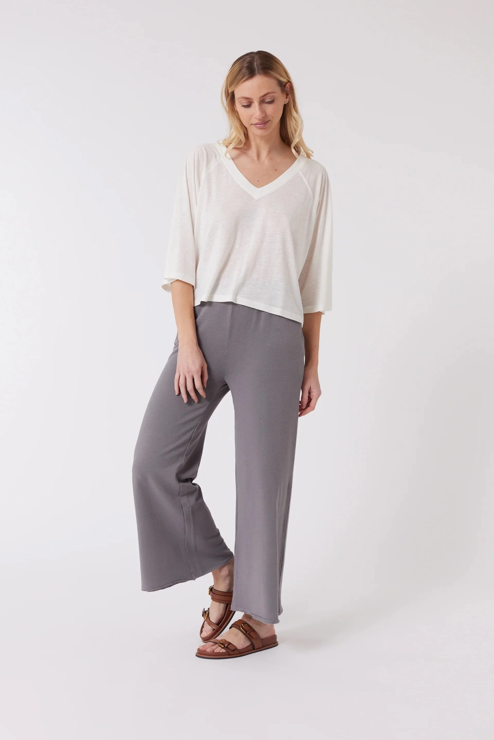 Maevy - Jim Raglan Top - Off White