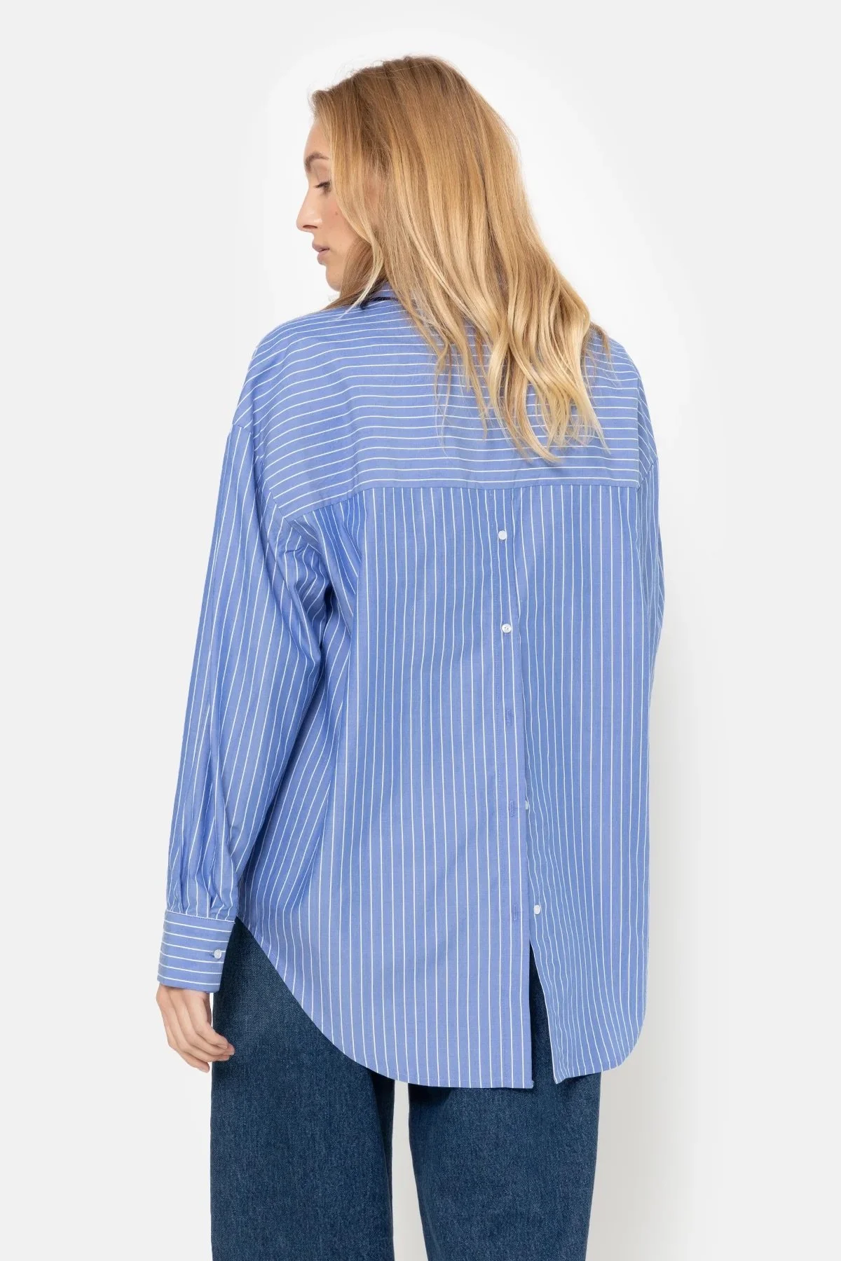 Âme - Marin Striped Shirt - White Blue