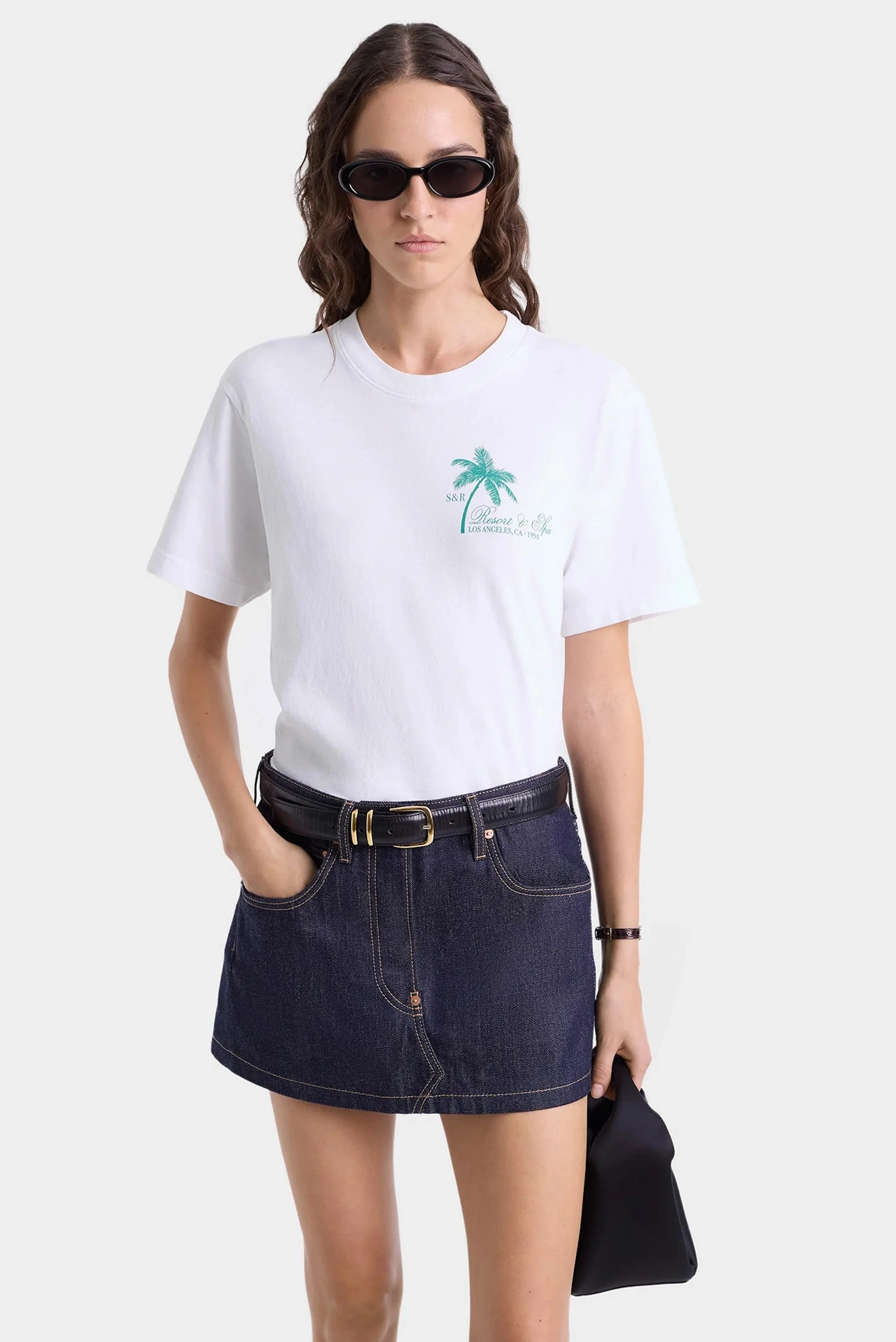 Sporty&Rich - Palms T-Shirt - White