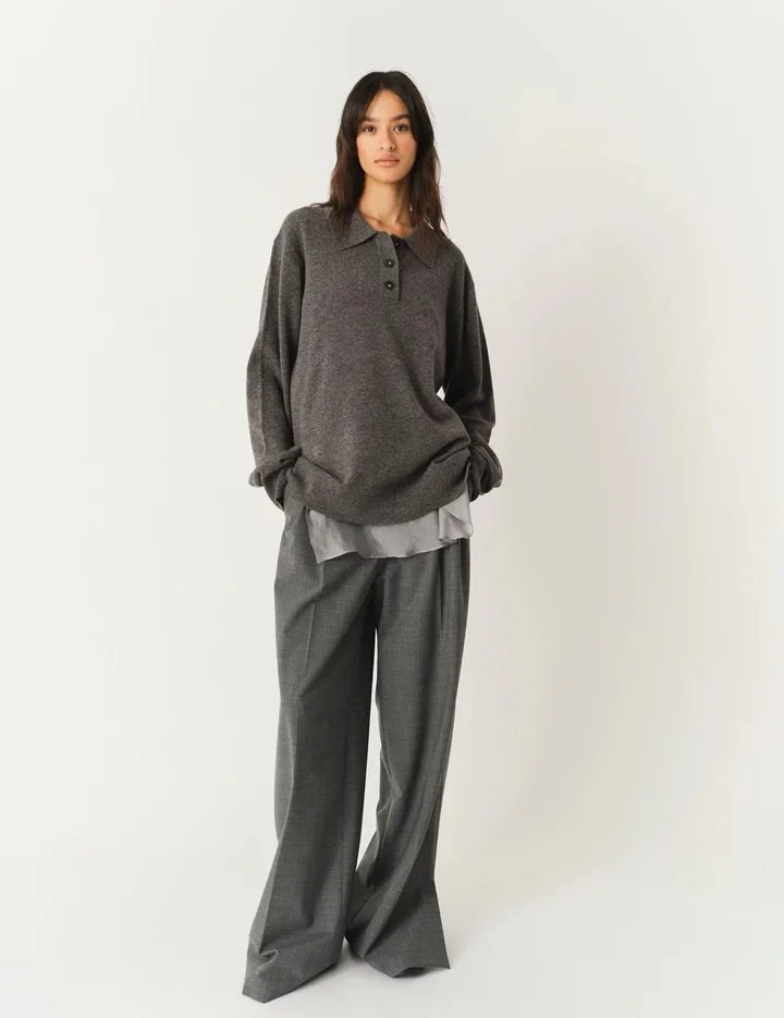 The Garment - Como Polo - Grey Melange