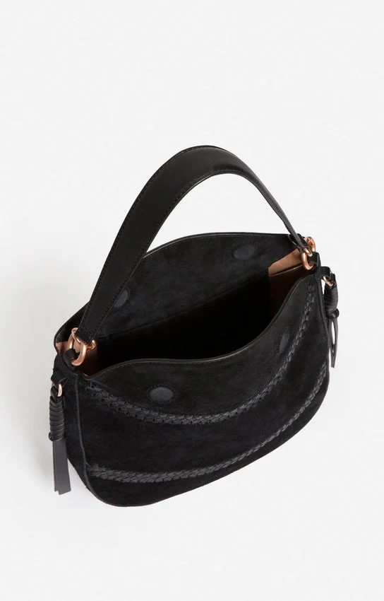 Vanessa Bruno - Suede Tresse Daily Bag M - Black
