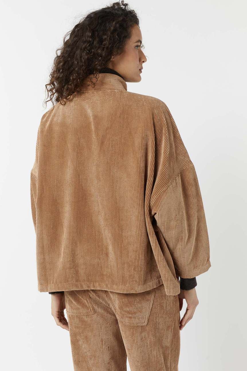 Maevy - Veste Velour - Choco