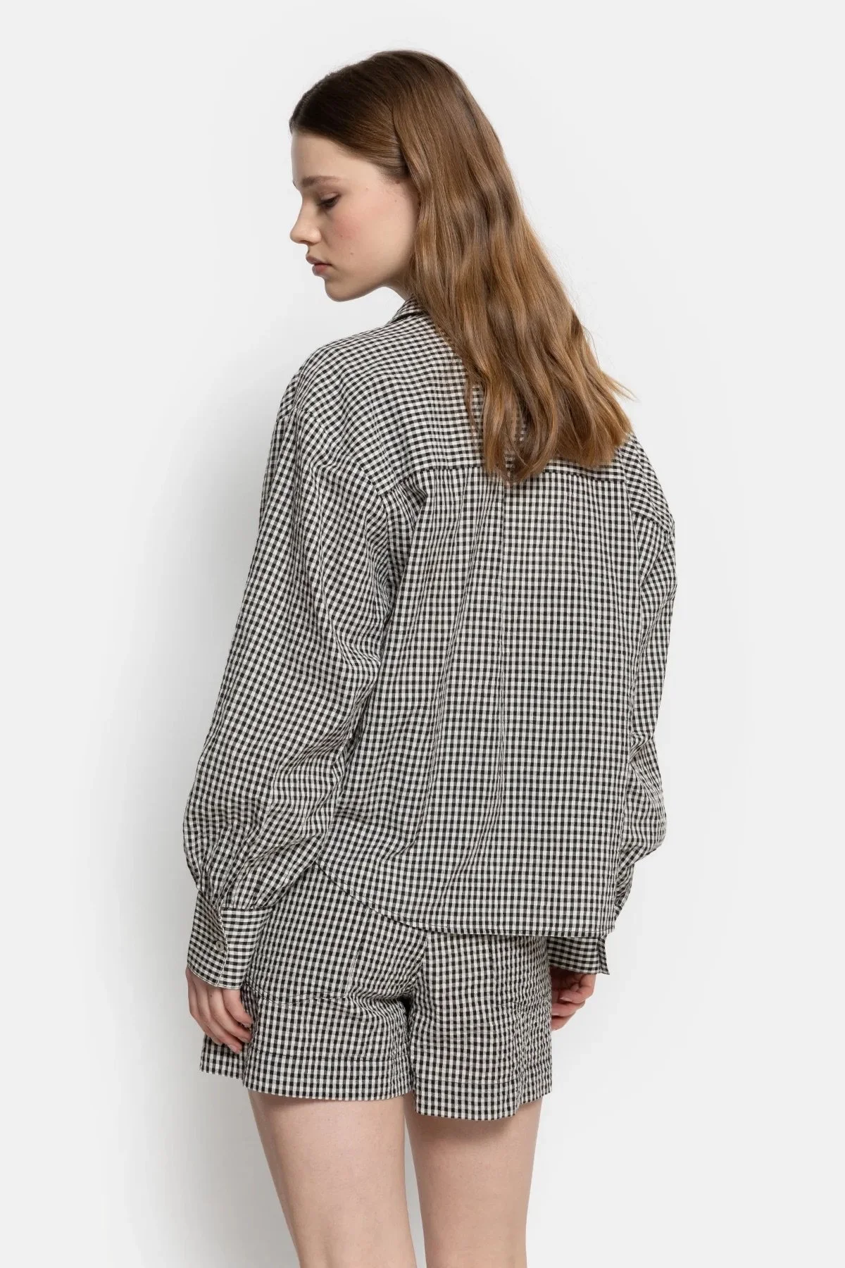 Âme - Karlotte Cropped Shirt - Checked Black