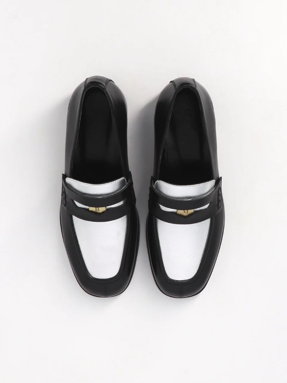 Socque-Jasper-Argent-Noir-Bicouleur-cuir-dessus.jpg