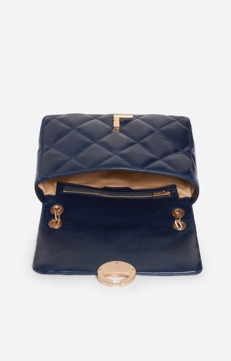 Vanessa Bruno - Grand Sac Moon Cuir - Outremer