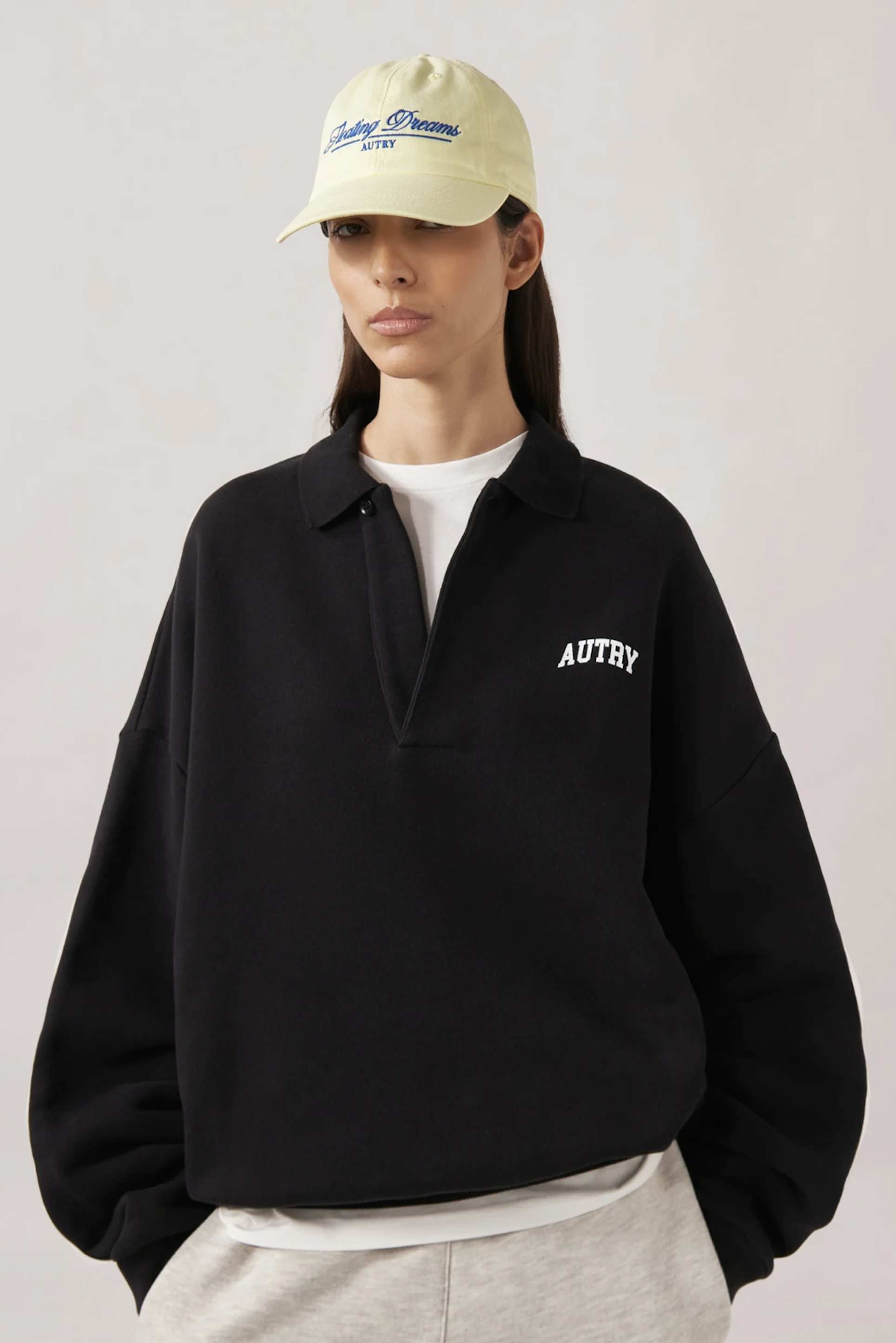 Autry - Sweat Main Polo Unisex Jersey - Black