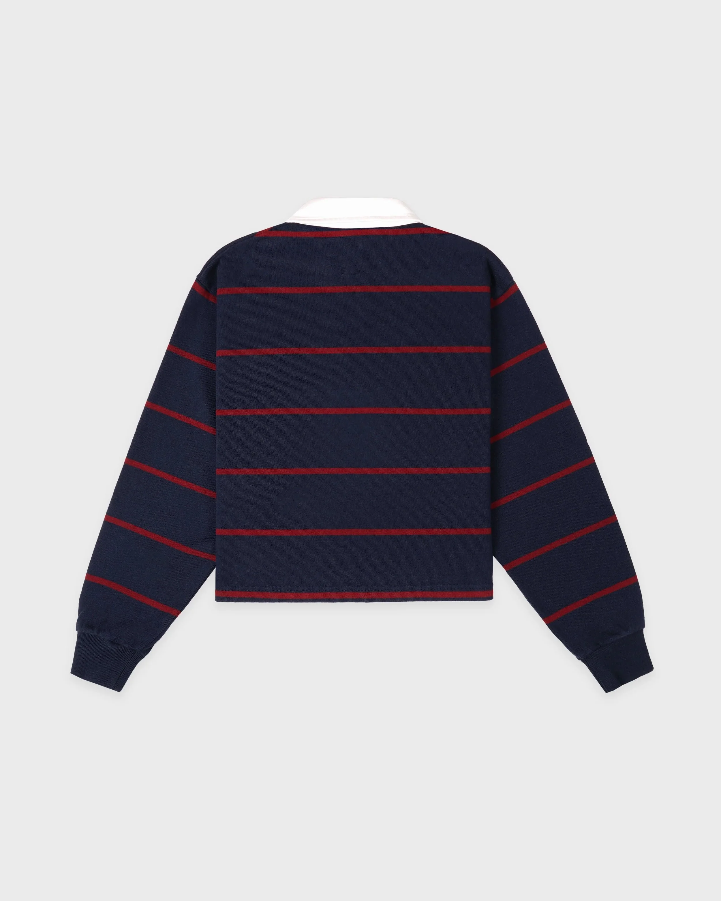 Sporty&Rich - Serif Logo Rugby Polo - Dark Navy