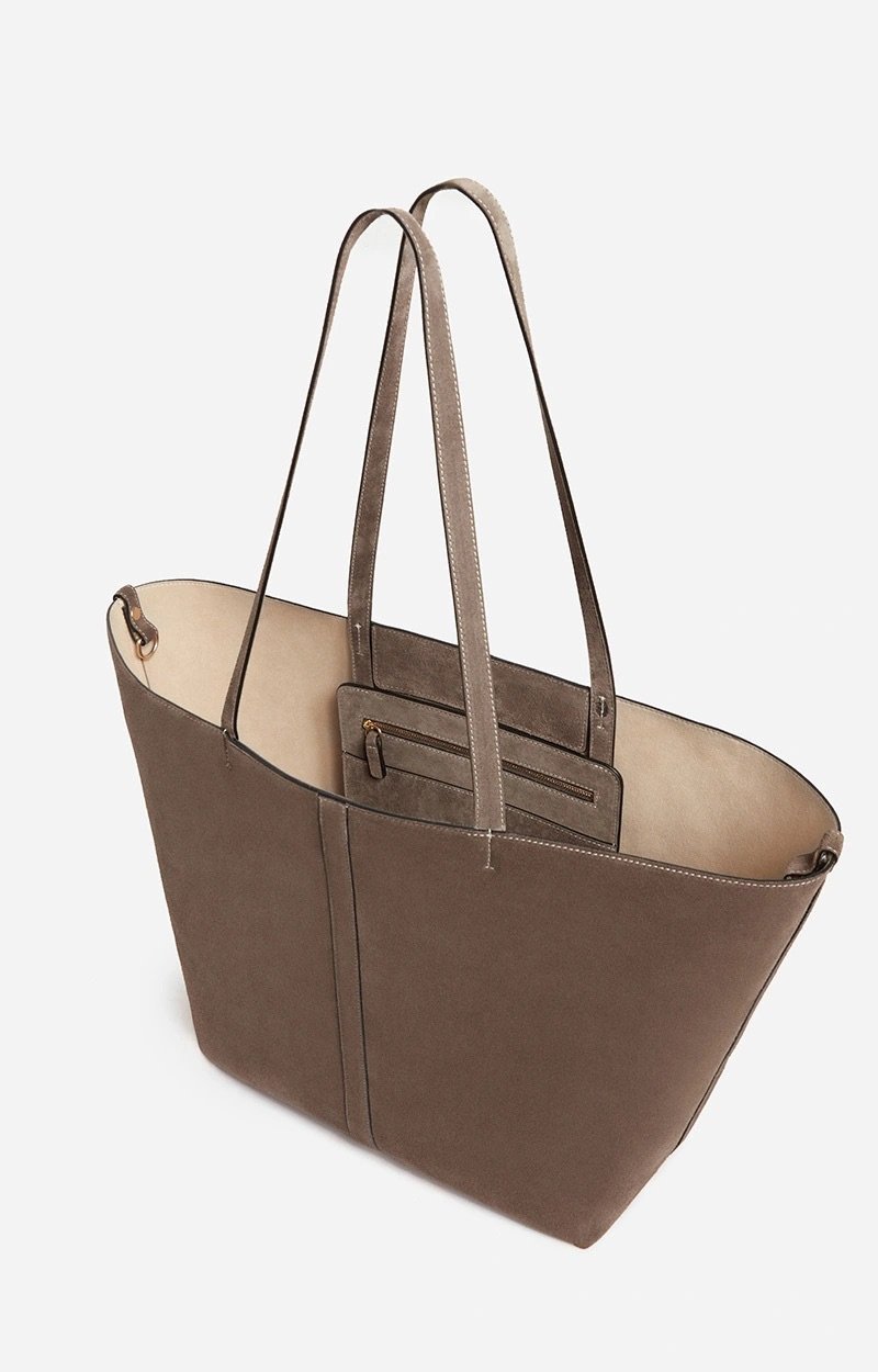 Vanessa Bruno - Grand Cabas Daily Velours - Taupe