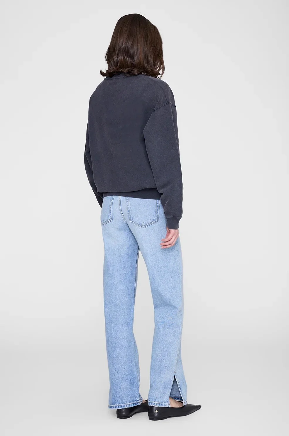 Anine Bing - Spencer Sweat Eagle - Washed Black